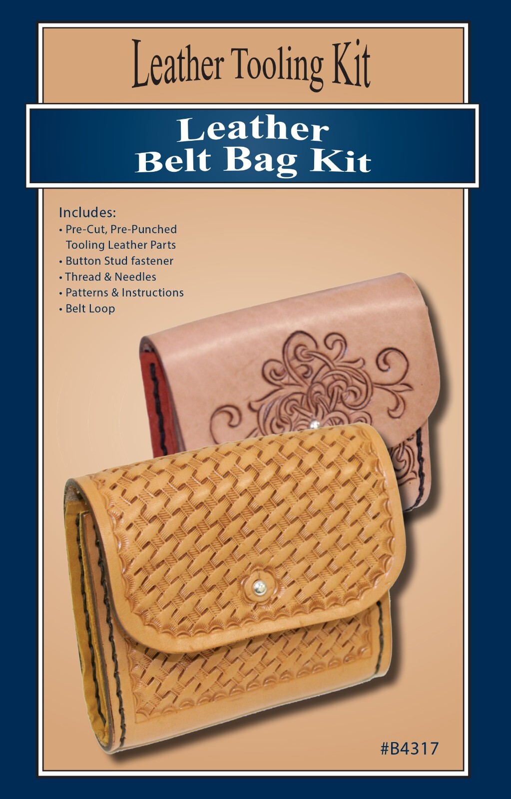 Belt Bag Leathercraft Kit Veg-Tan Leather Craft - Festival Phone Pouch Storage