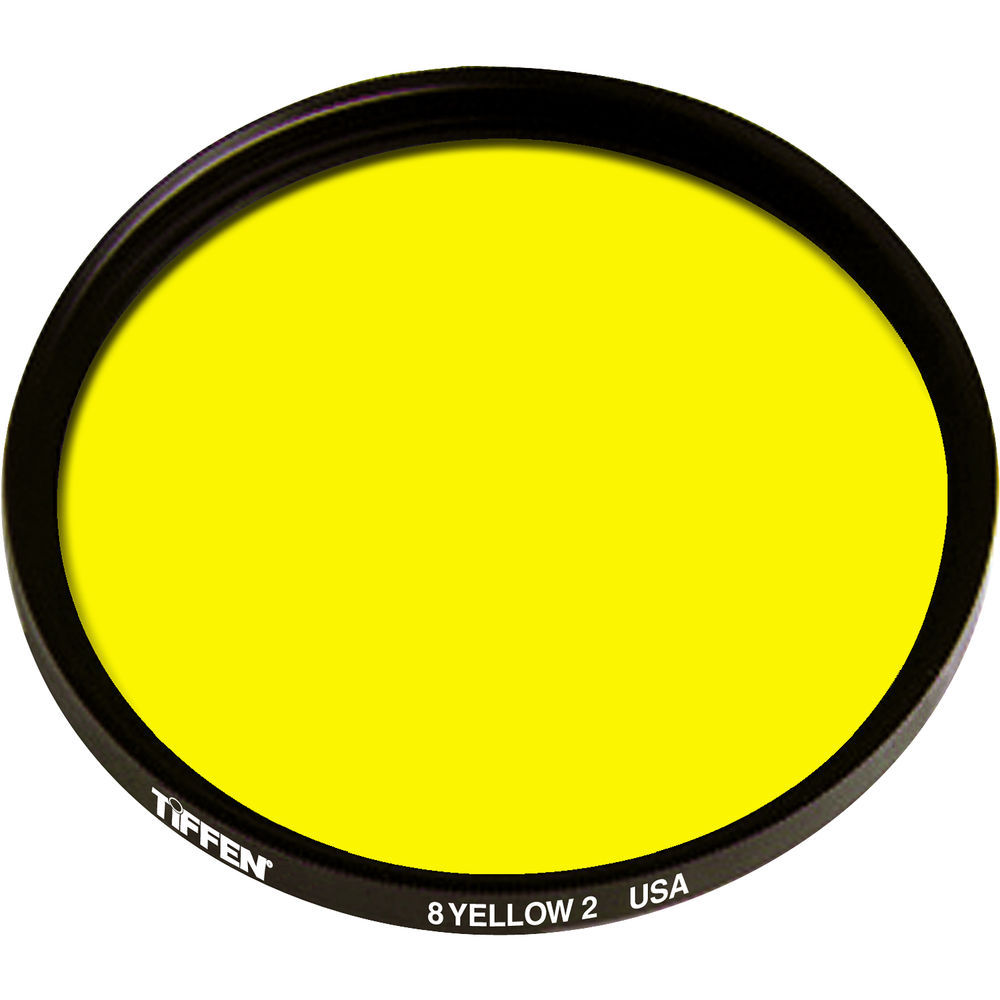New Tiffen 52mm Yellow 2 #8 Glass Filter for Black & White Film MFR #528Y2