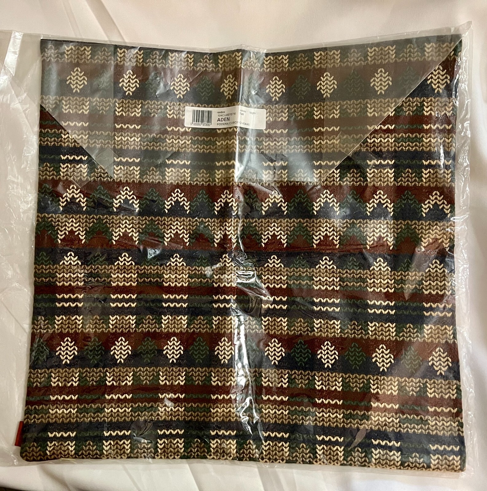 MISSONI HOME ADEN T48 JACQUARD FURNITURE CUSHION COVER 45x45cm GEOMETRIC