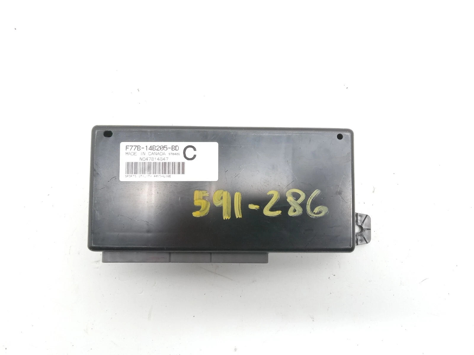 97 FORD EXPLORER MULTIFUNCTION ECM BEHIND CENTER DASH MODULE OEM, F77B 14B205 BD