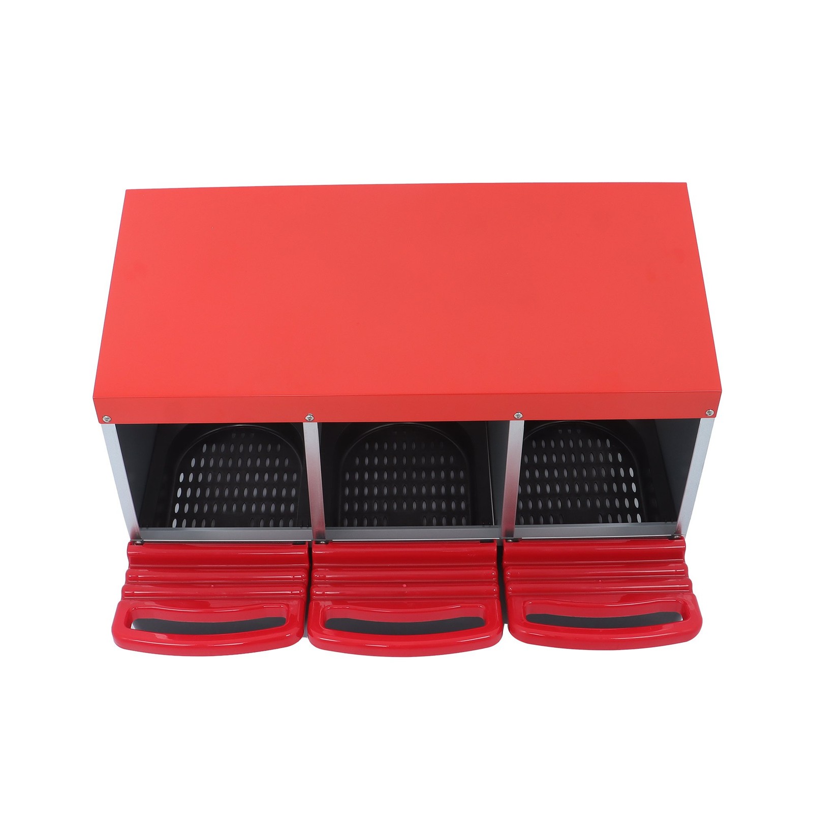 3 Holes Coop Metal Chicken Egg Lay Chicken Nest Box With Lided Cover Heavy-Duty