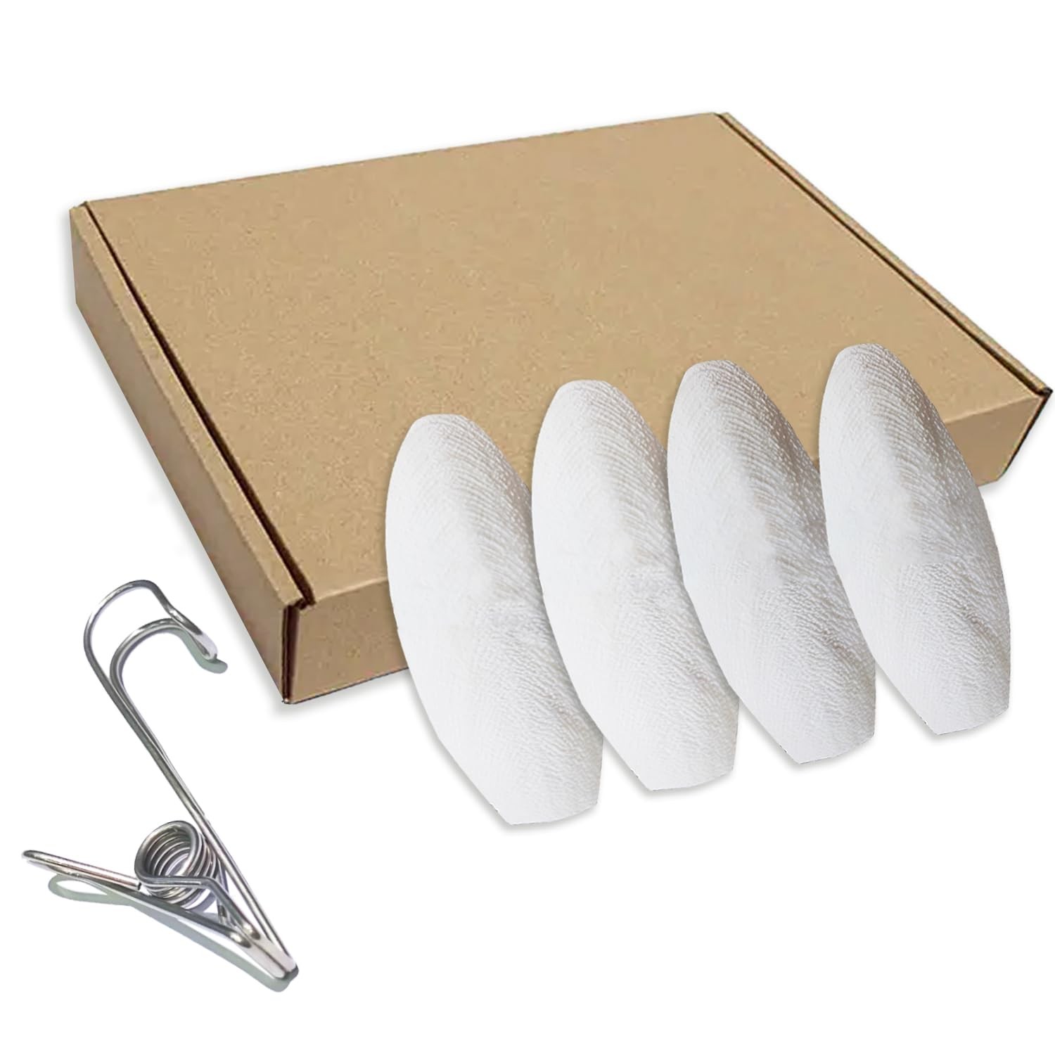 Bird Cuttlebone for Parakeets, Cuddle Bone, Birds Calcium, 3.5"-4", 4 Pcs