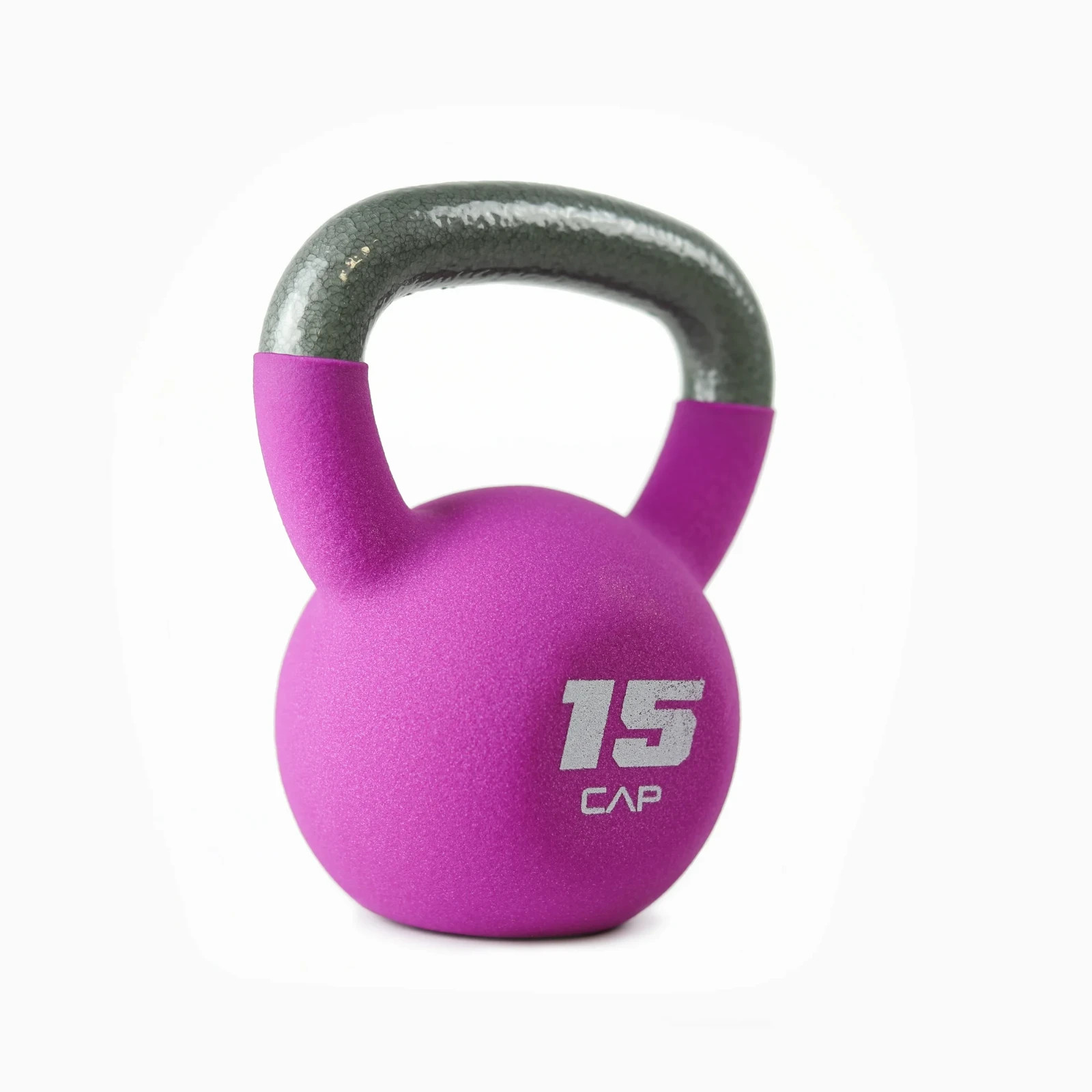 CAP, 15 pounds Neoprene Coated Kettlebell, Purple, New