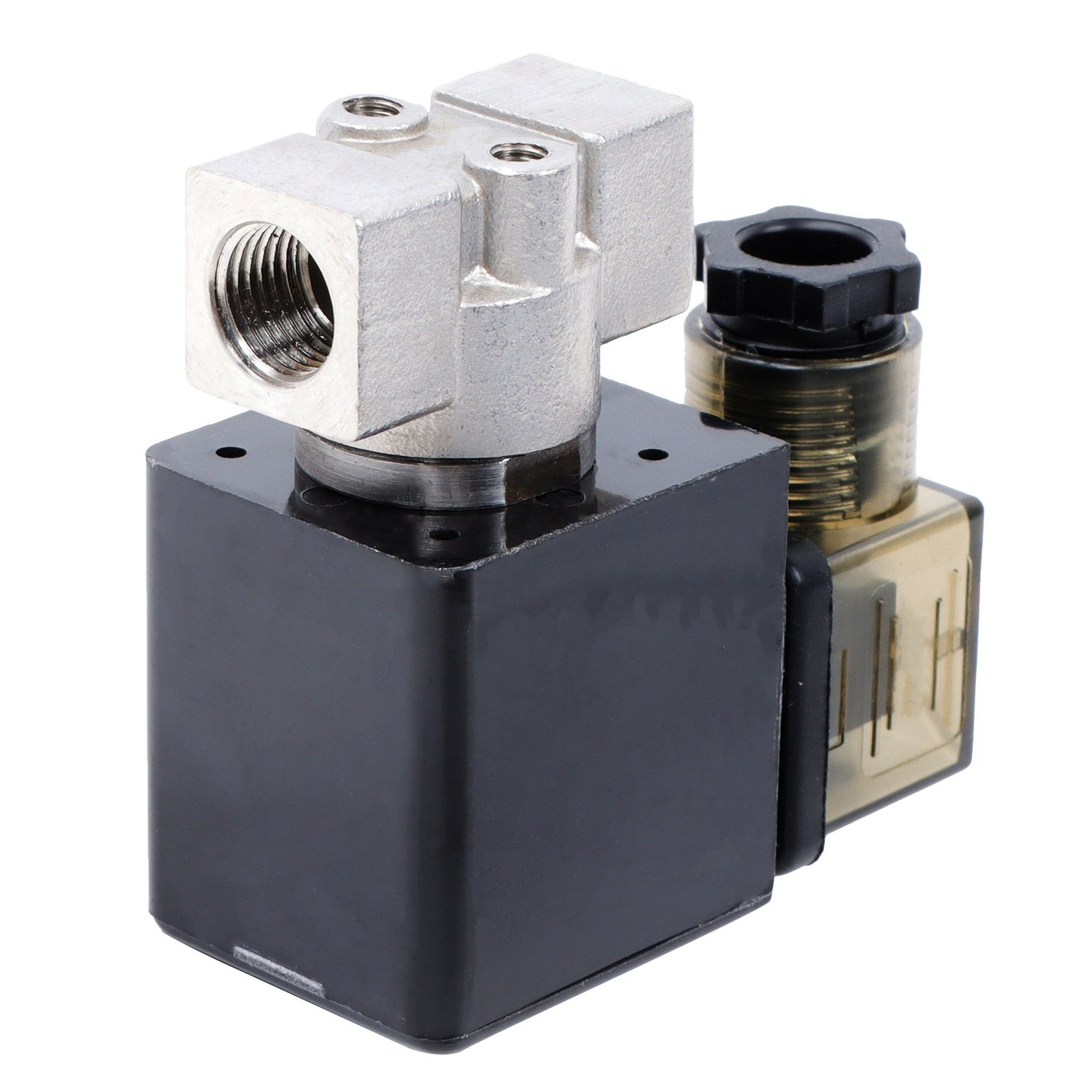2900 PSI High Pressure Solenoid Valve 1/4" 12V DC Stainless Steel NPT