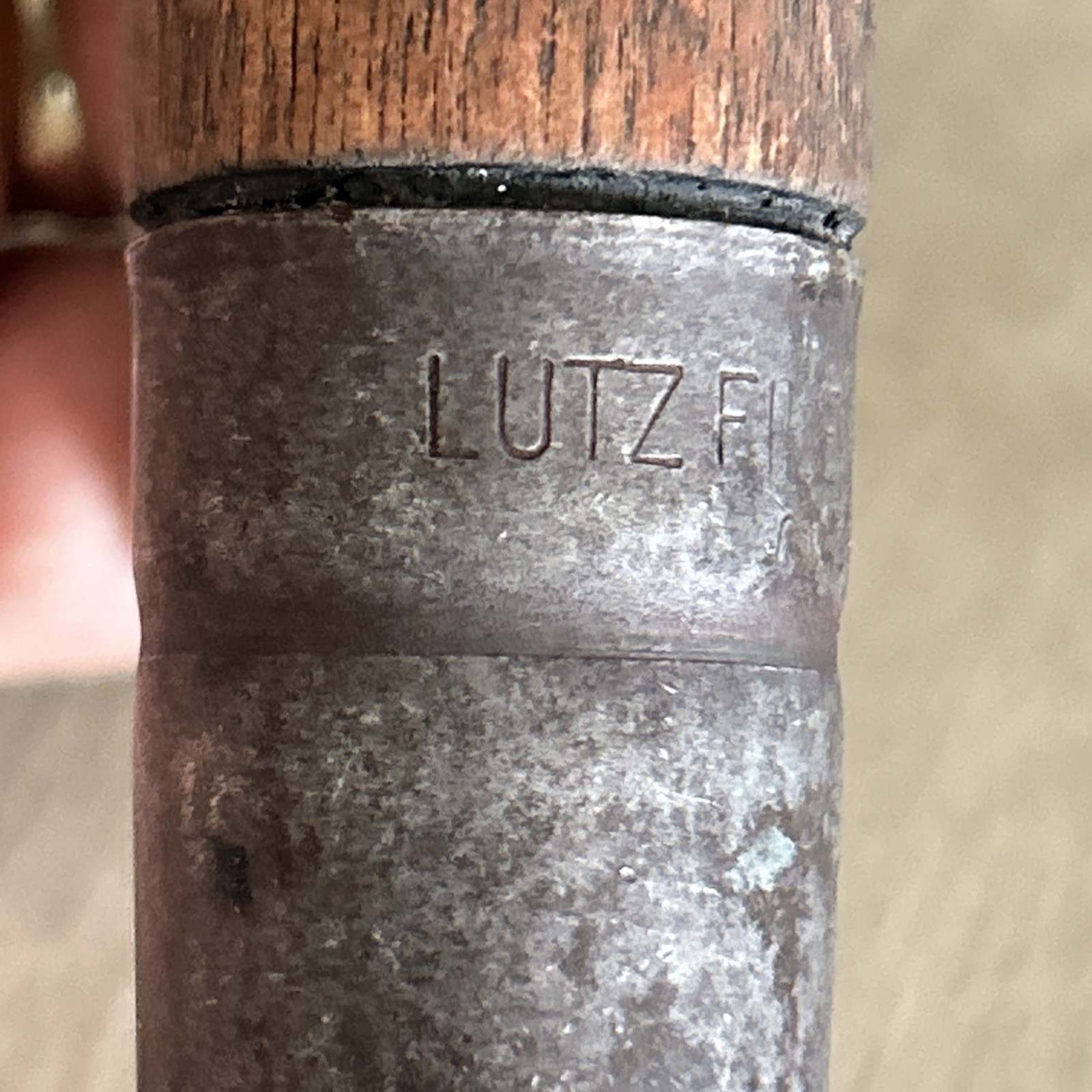 Vintage Lutz File Tool Wood Handle With A Hook