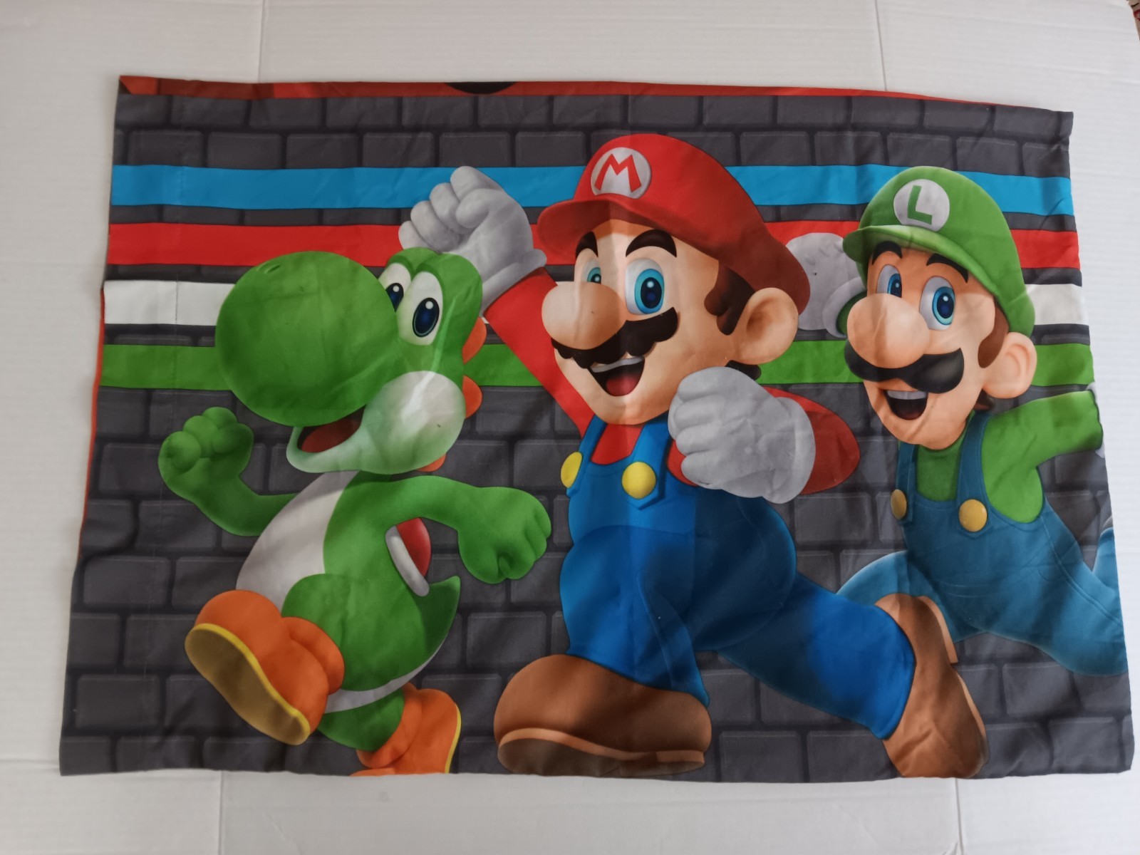 Super Mario Bros PILLOWCASE 2 Sided Different Graphics