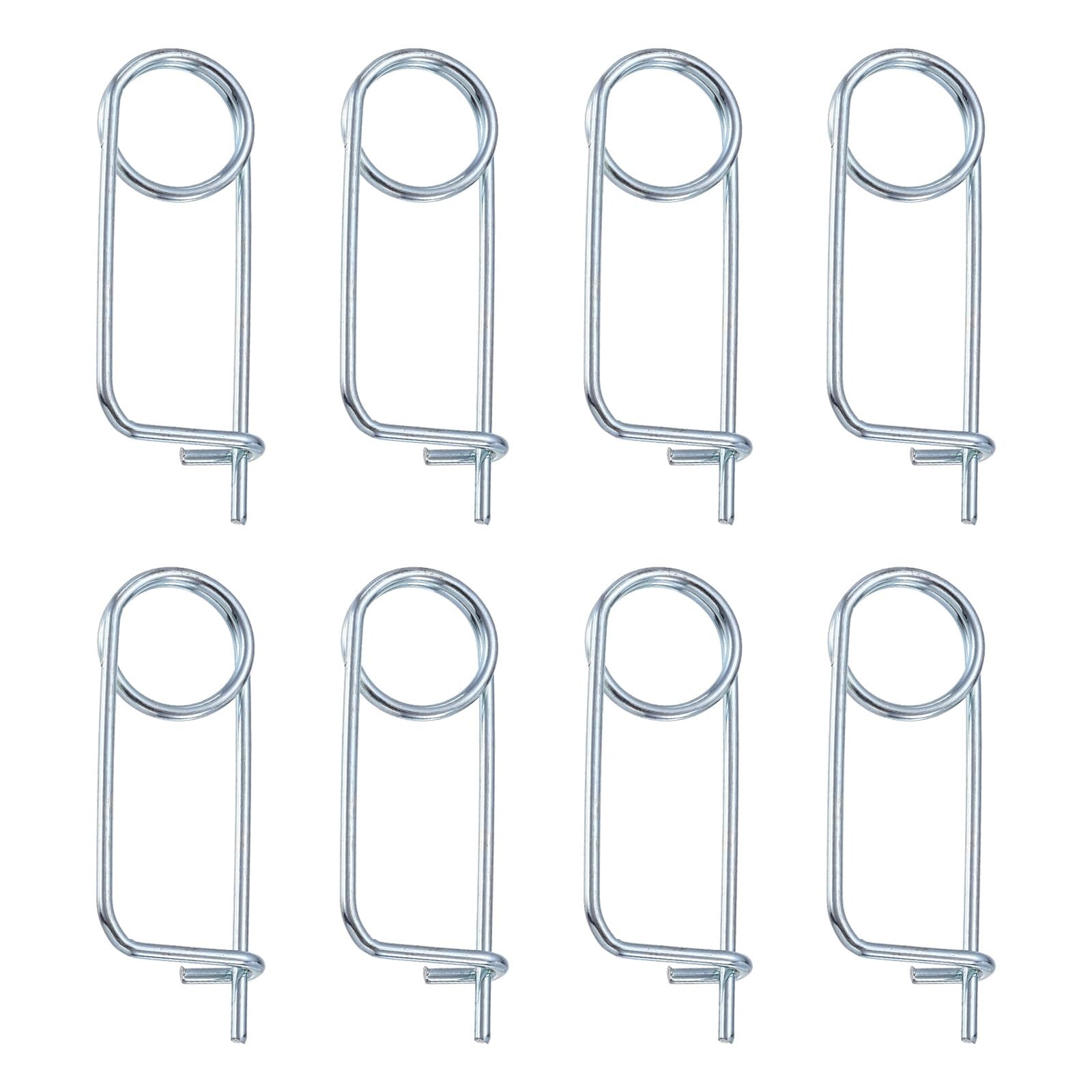 8Pcs 2x29mm/0.08"x1.14" Brooch Shape Cotter Safety Pin Spring Pins Fastener