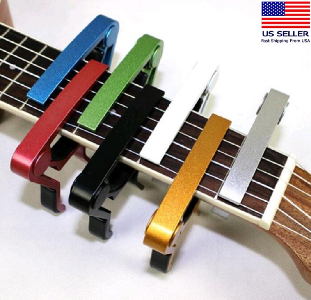Guitar Capo Quick Change Clamp for Acoustic Electric Fretted Strings Trigger Cap