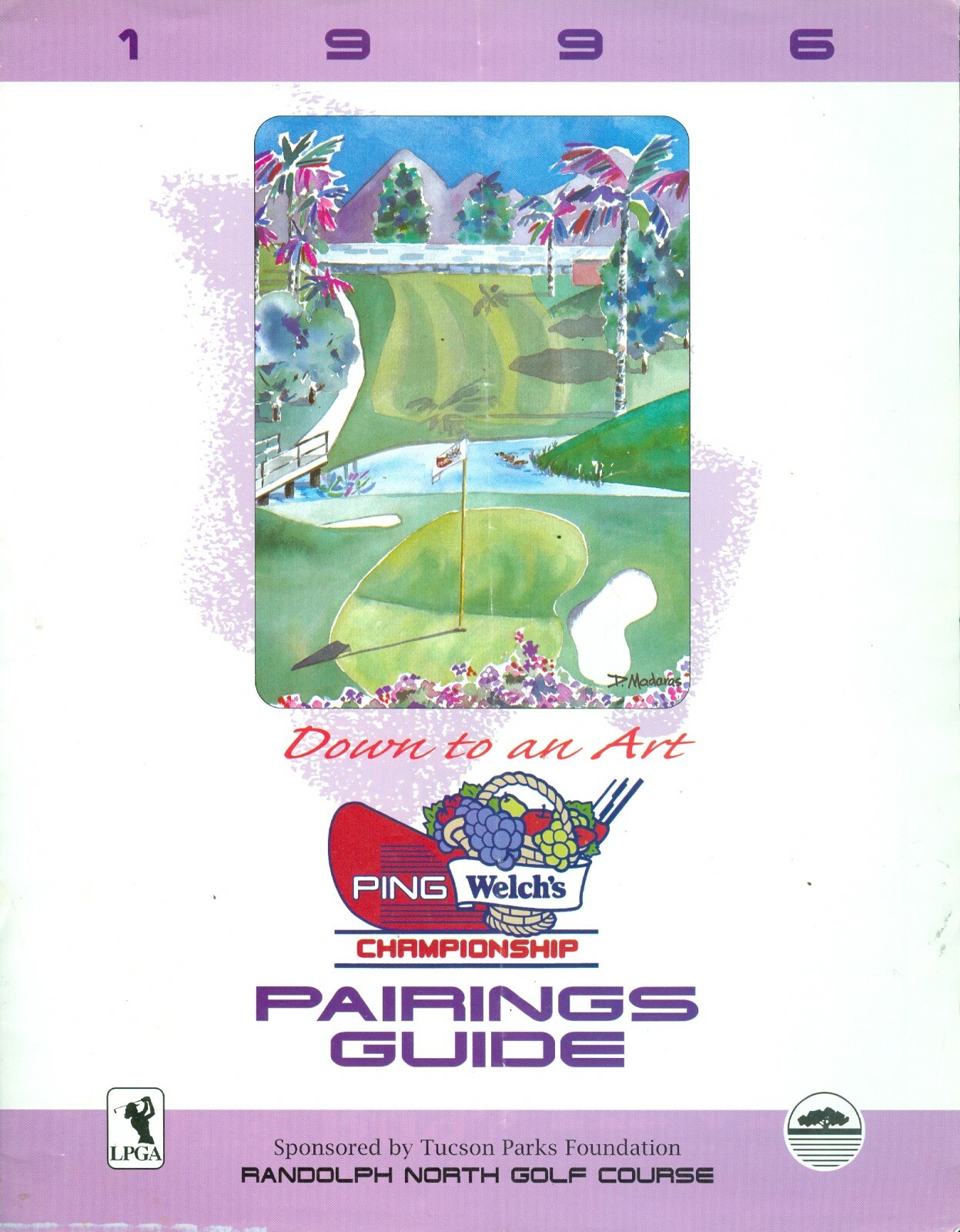 1996 PING Welch's Championship LPGA Tournament Pairings Guide Liselotte Neumann