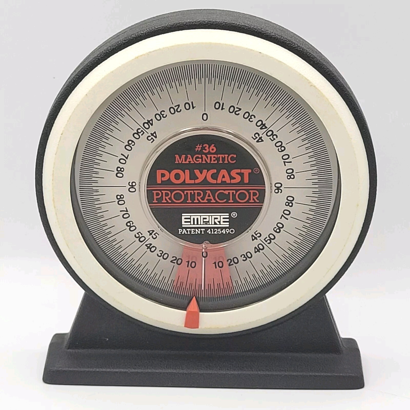 VTG Empire Polycast Magnetic Protractor #36 Pitch Angle Calculator USA