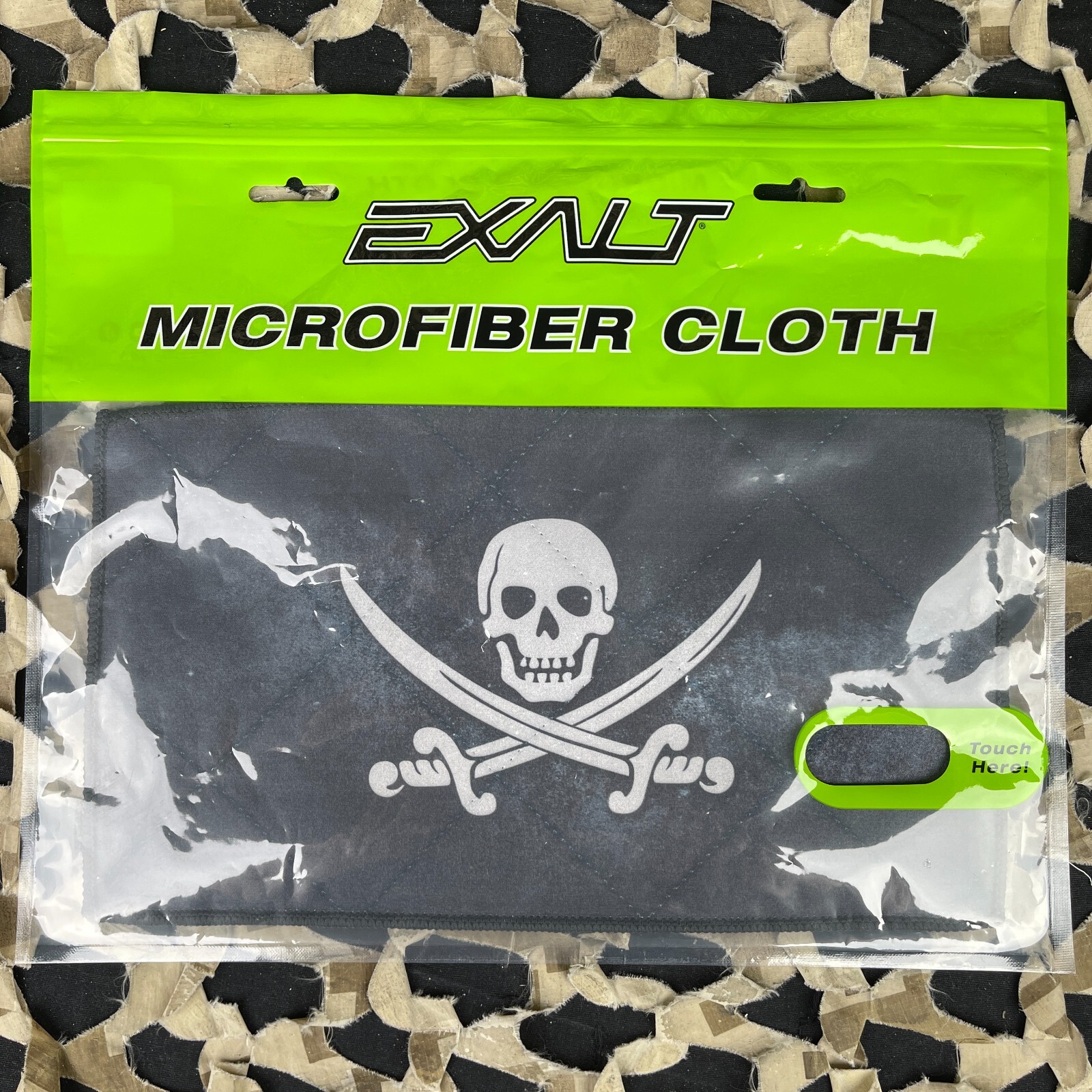 NEW Exalt Microfiber Goggle Cloth - Small - Jolly Roger Pirate