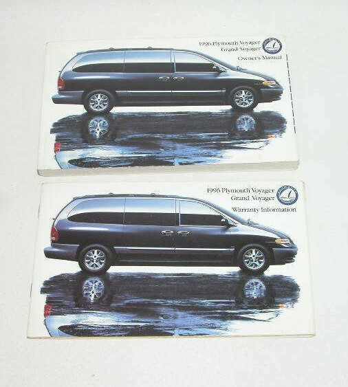 1996 Plymouth Grand Voyager Factory Original Glovebox Owners Manual Portfolio