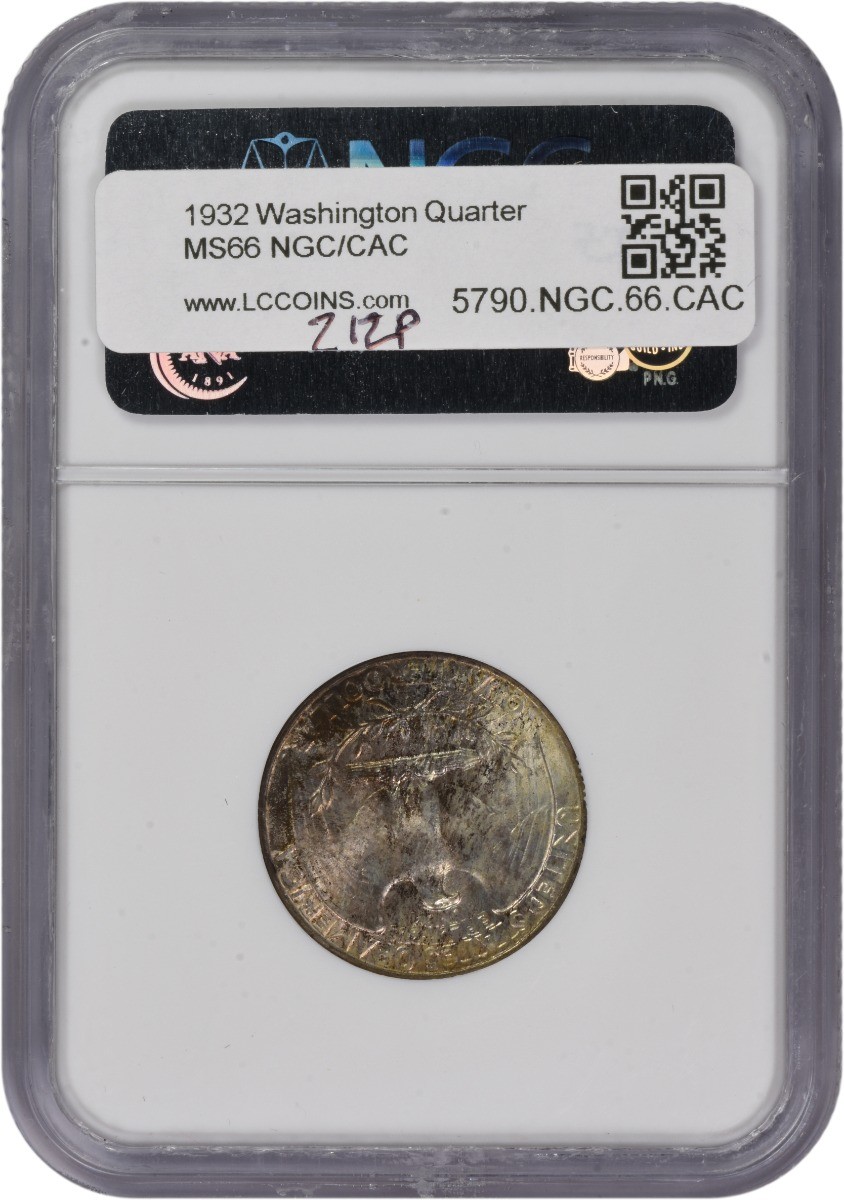 1932 Washington Silver Quarter MS66 NGC (CAC)