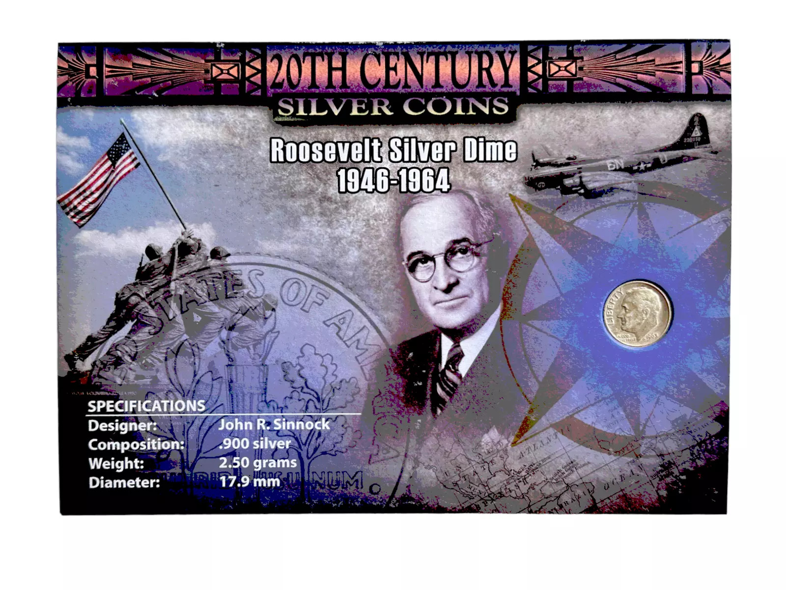 20th Century Silver Coins: Roosevelt Silver Dime 1946-1964