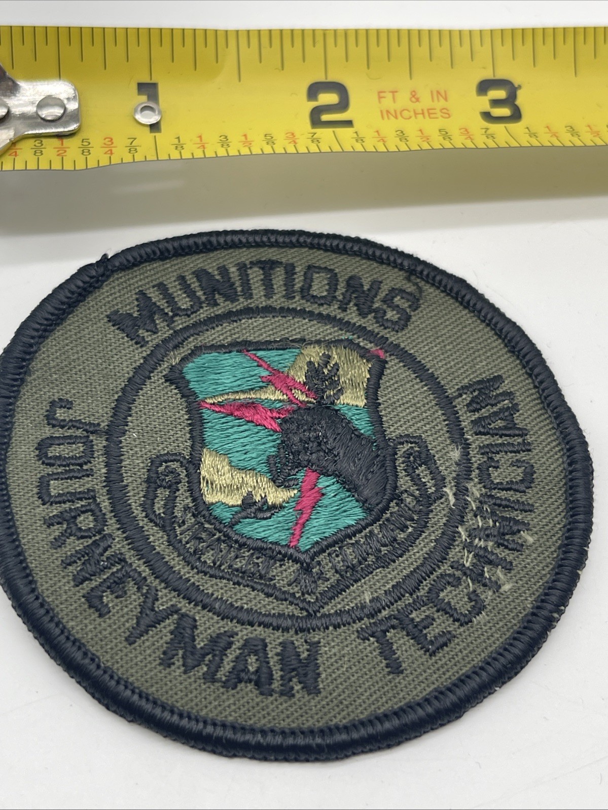 U.S. Military USAF Munitions Journeyman Technician Patch Insignia Subdued ERROR