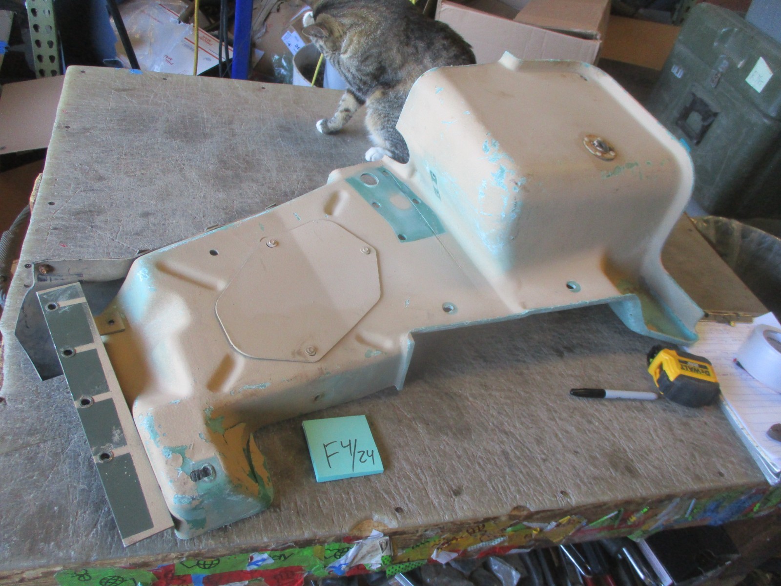Used Splashguard, Plastic, w/Bolt-On Parts, for HMMWV, Minor Damage