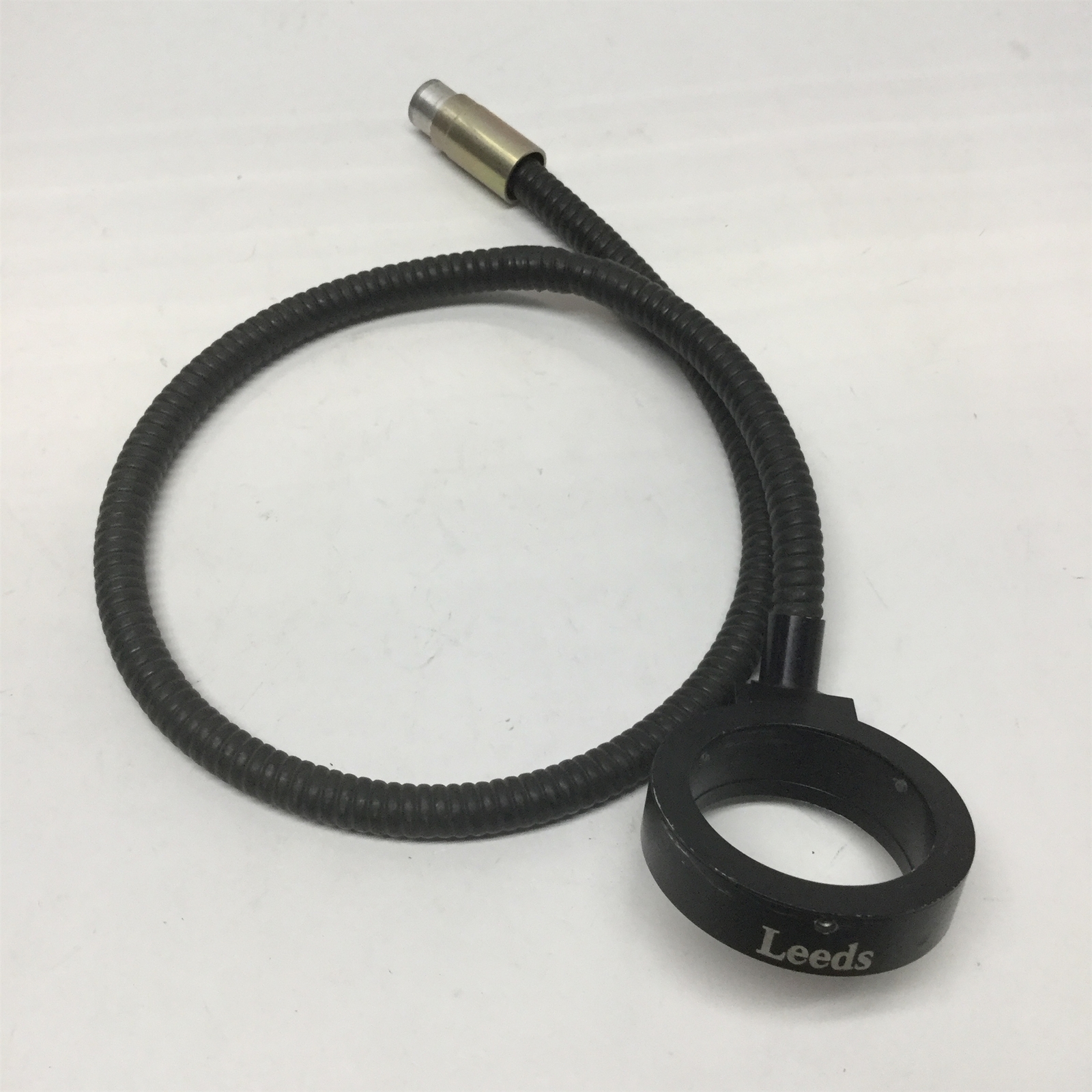 Leeds Flexible Fiber Optic Microscope Light Ring, 50mm ID, 5/8" Input, 30" Long