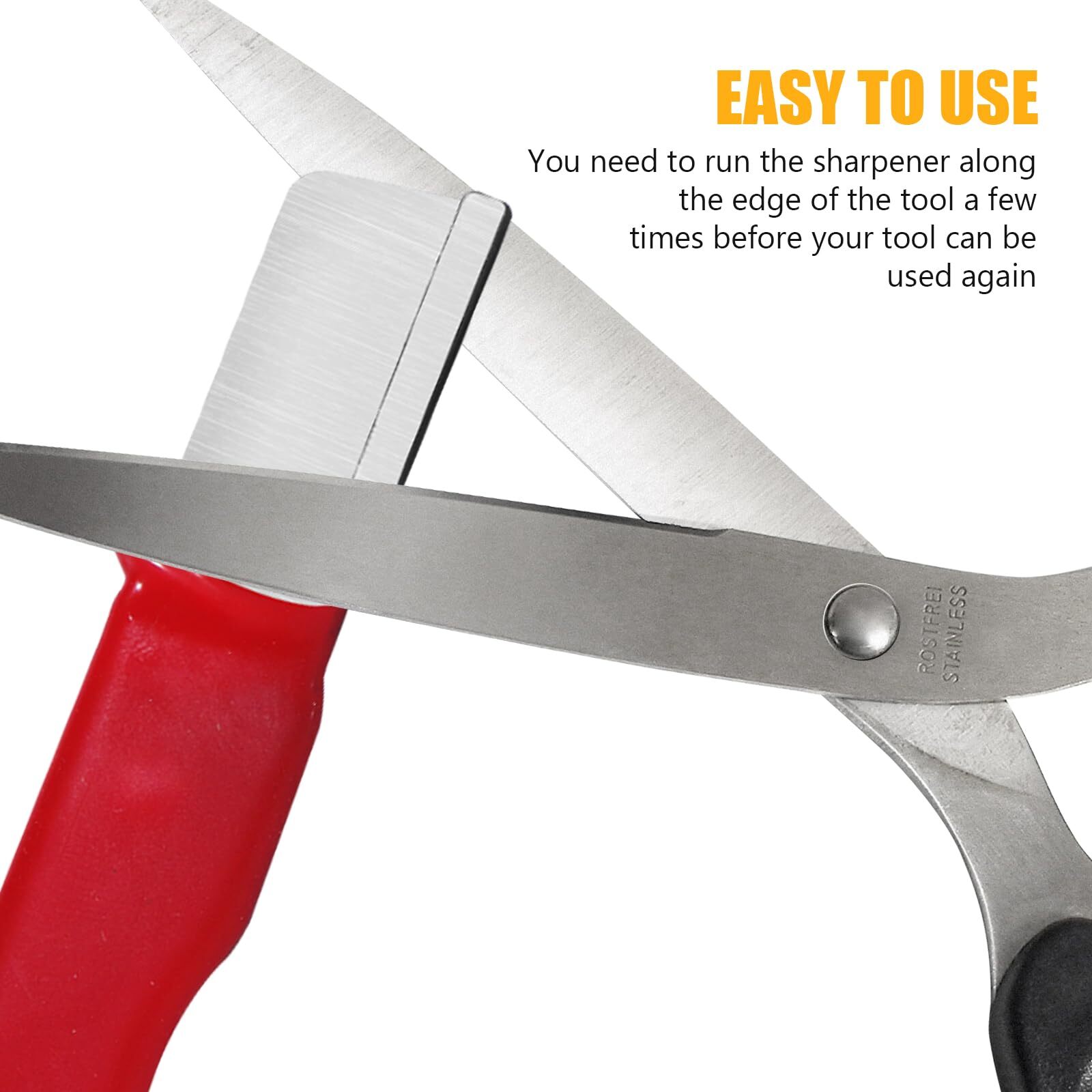 Black/red Garden Tool Sharpener QuickGardening Scissors Sharpener for Lawn Mower