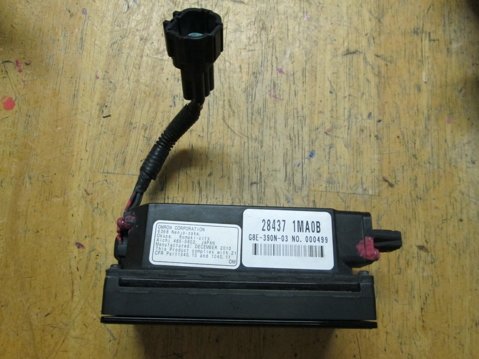 11 14 INFINITI M37 Q70 ADAPTIVE CRUISE DISTANCE SENSOR RADAR