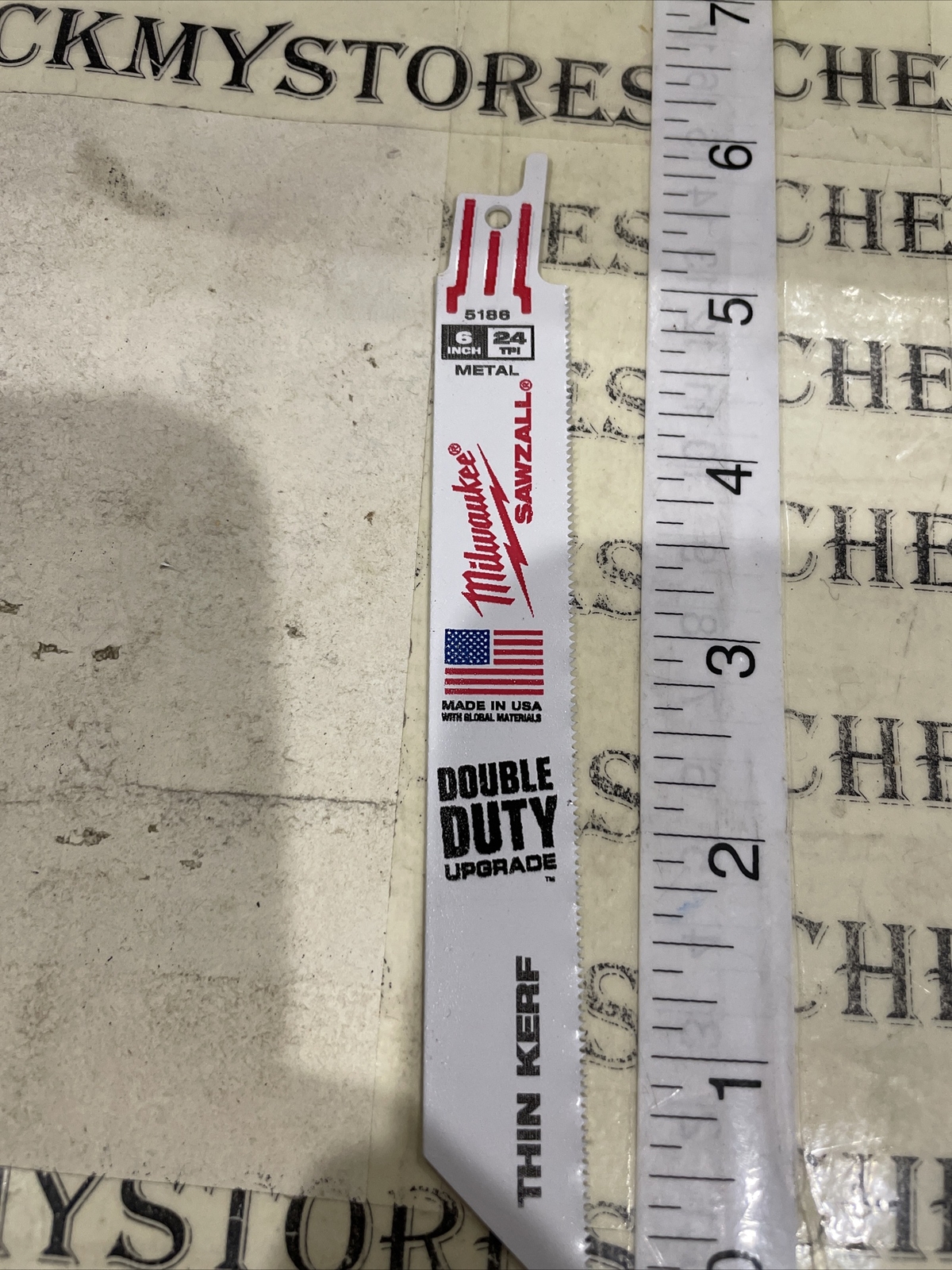 1X Milwaukee 48-00-5186 6" x 24T Thin Kerf Metal Cutting Sawzall Blade USA ,