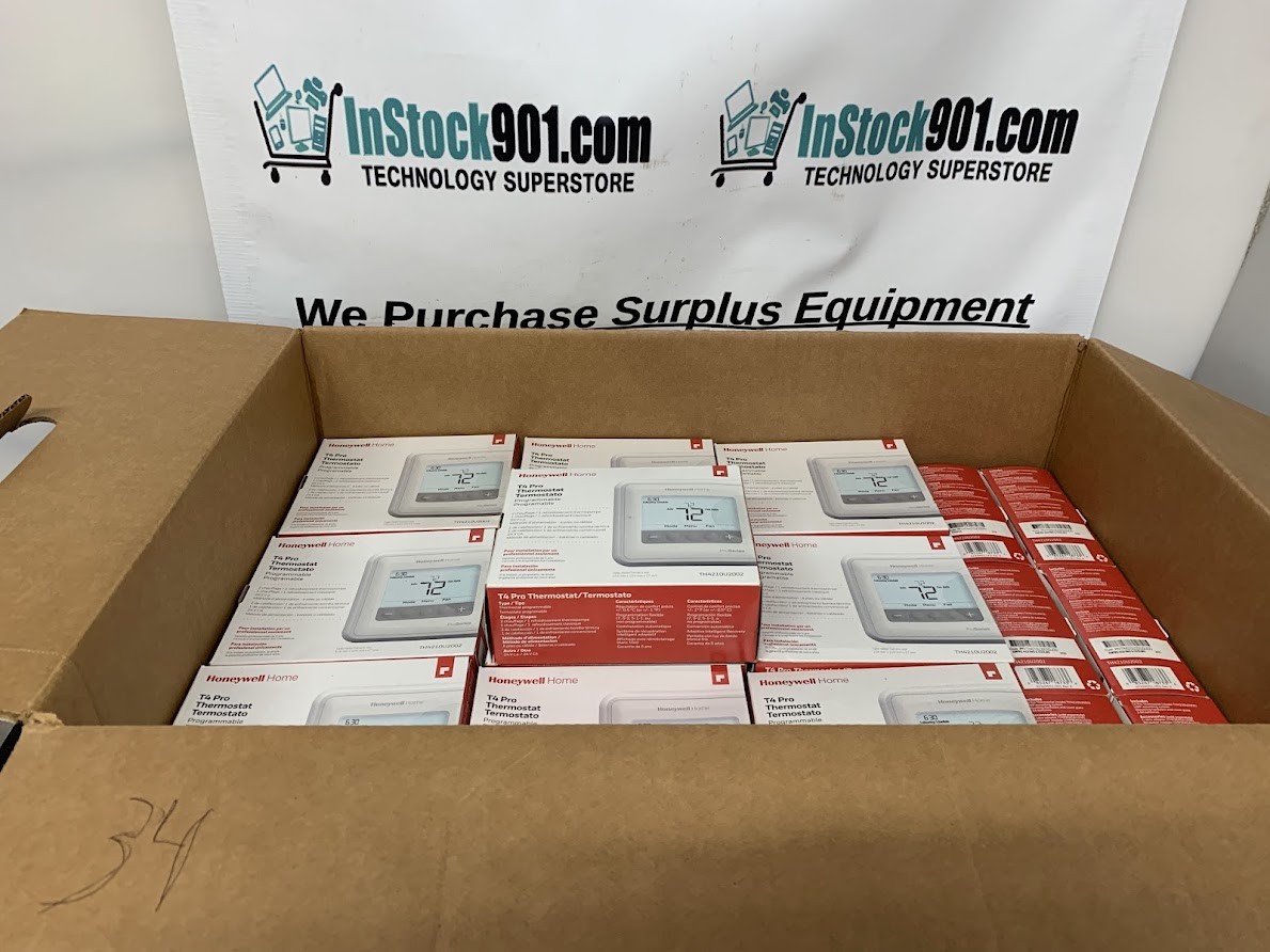 Lot 34 Honeywell TH4210U2002 T4 Pro Programmable Thermostat Read PANEL IMPRINT !