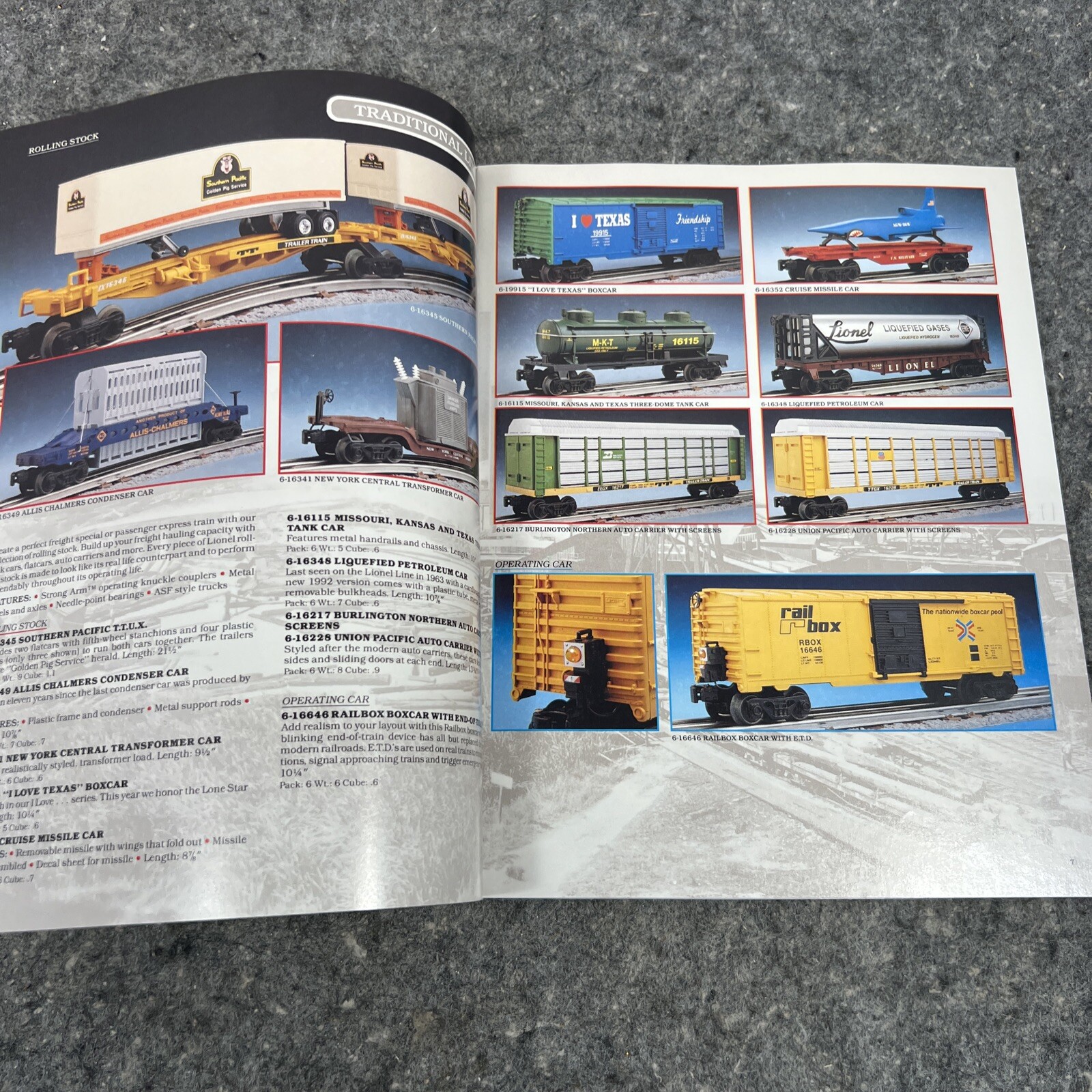 1992 Lionel Trains Catalog Book One