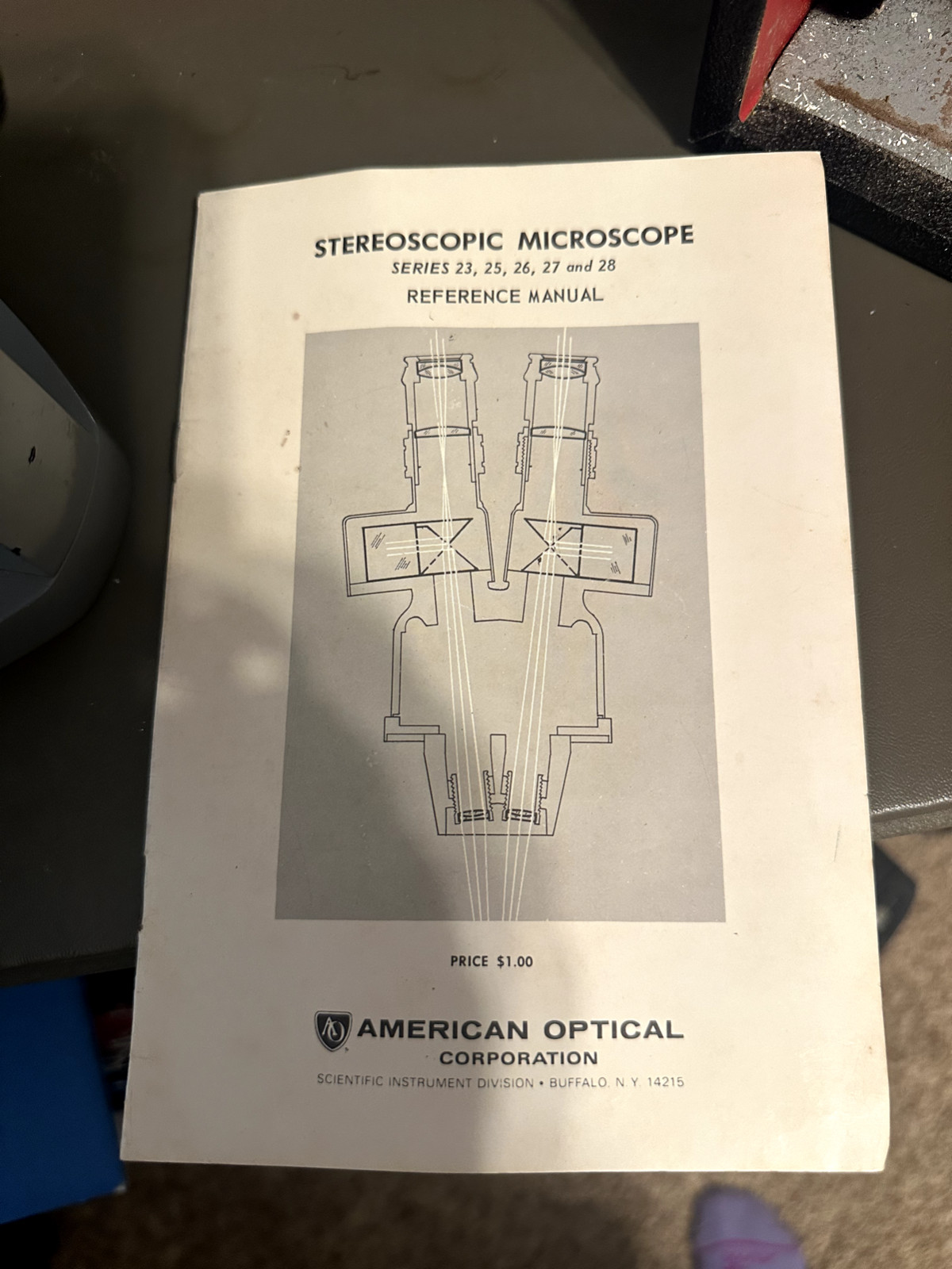 Vtg American Optical Spencer Stereoscopic Microscope W/ Objectives NO Light-Box
