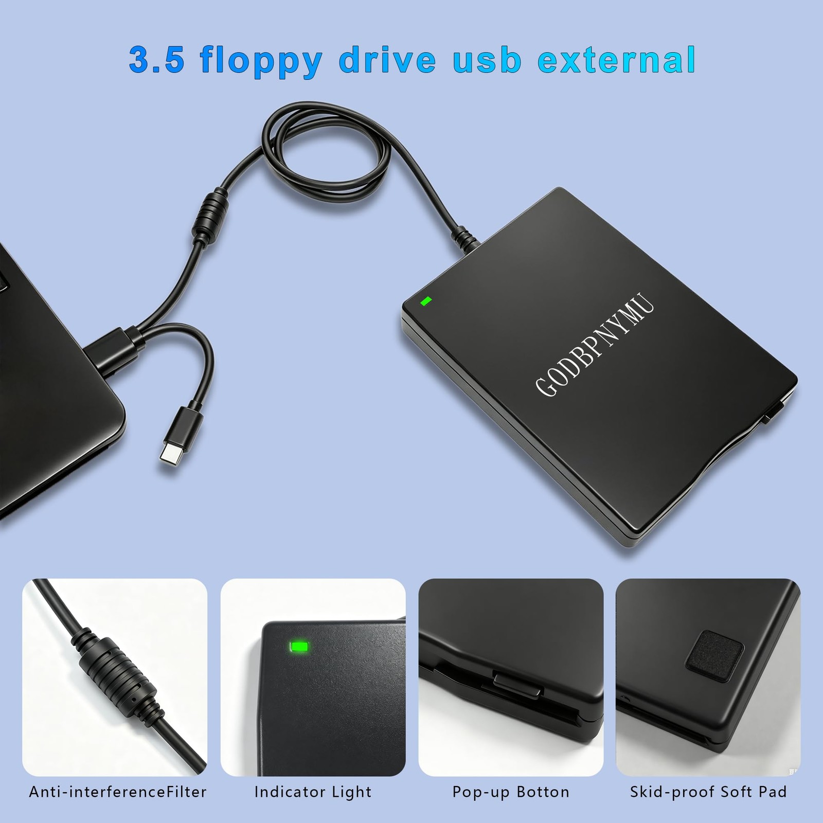 External USB-Floppy Disk Drive,3.5-inch Floppy Disk Drive