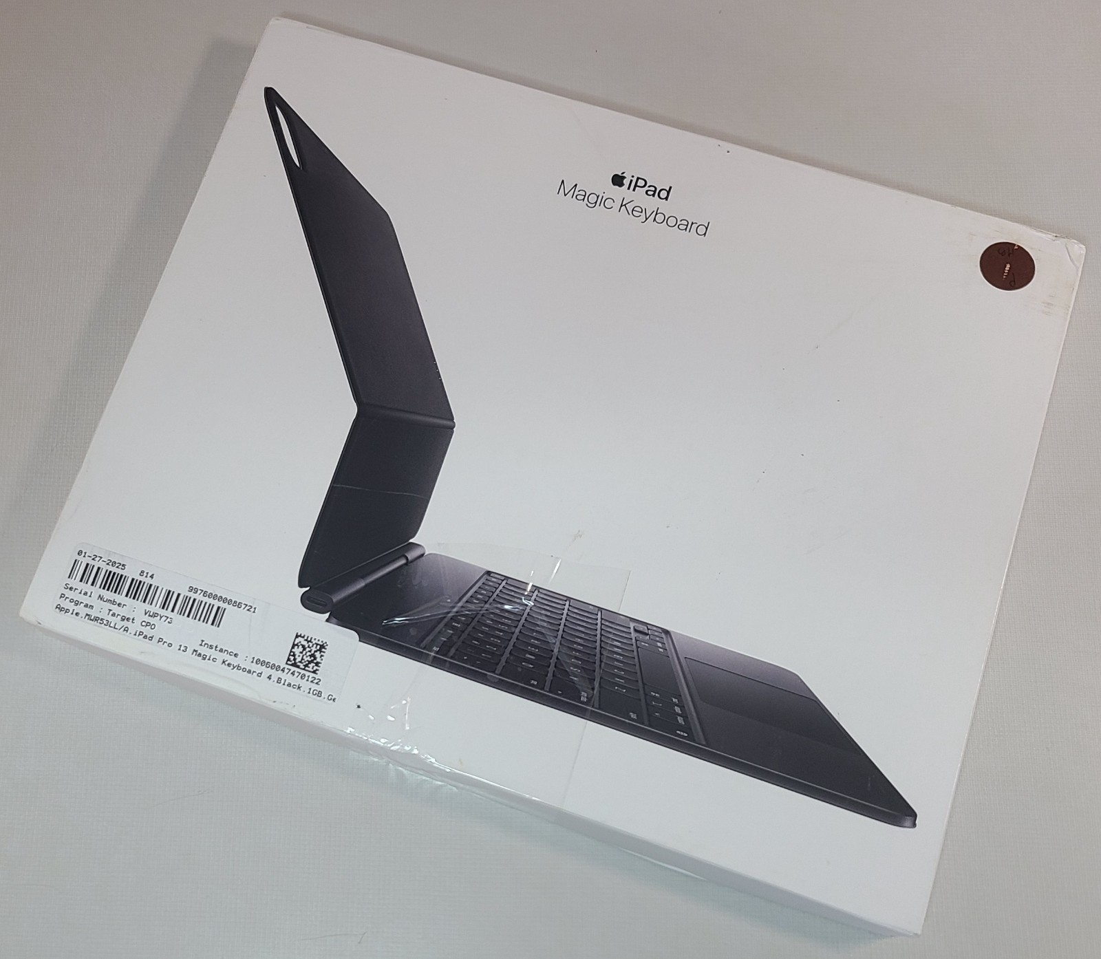 OPEN BOX  Apple Magic Keyboard Case iPad Pro 13" - M4 M5 - Black A2974 MWR53LL/A