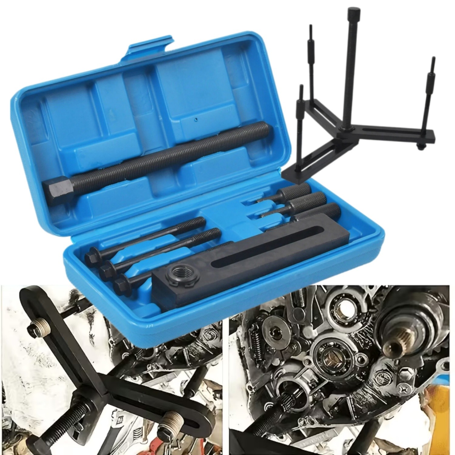 Crank Case Splitter Separator & Crank Puller Installer Tool Dirt Bike ATV Steel!