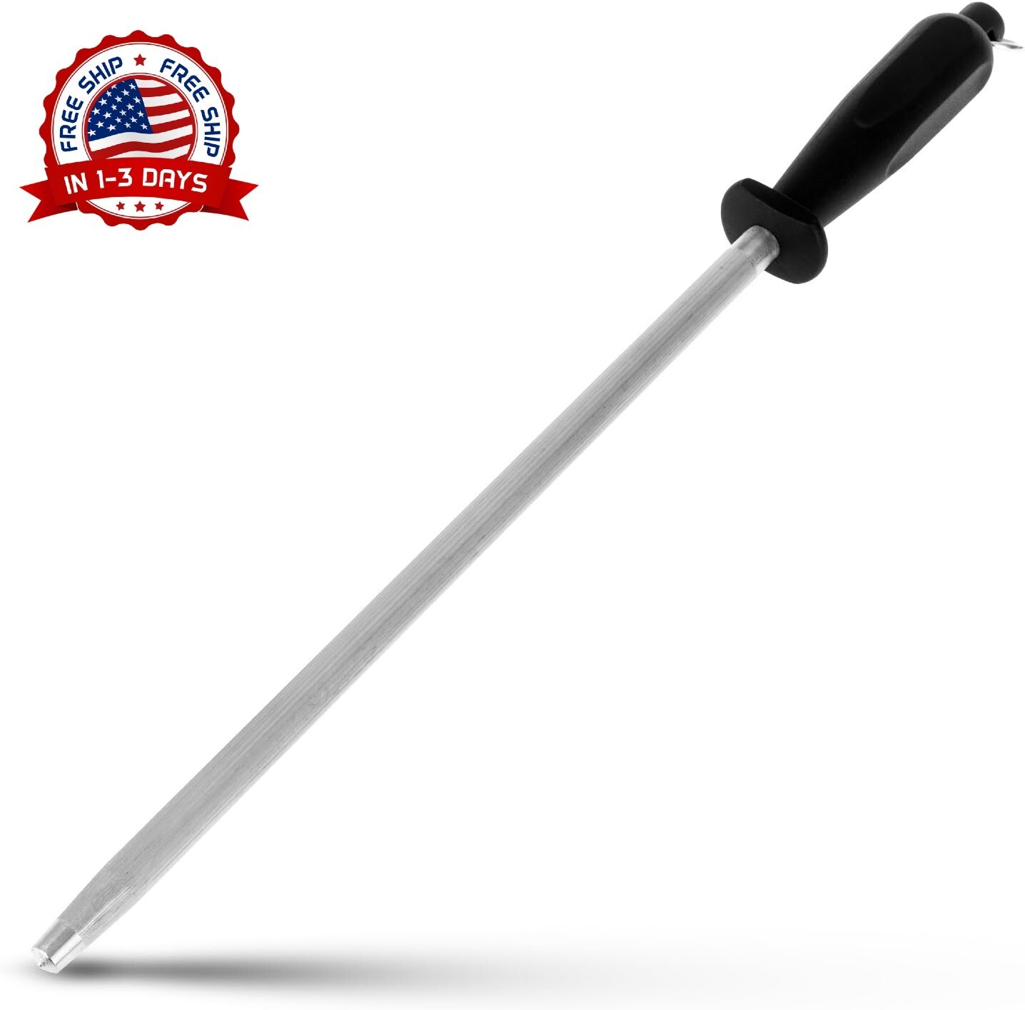Afilador De Cuchillos De Cerámica 12 Inch Profesional Acero Para Uso De Cocina.
