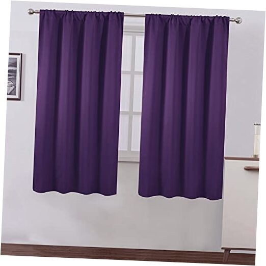 Blackout Curtains/42 x 63 Inch/Set of 2 Panels 42"W x 63"L (Pack of 2) Purple