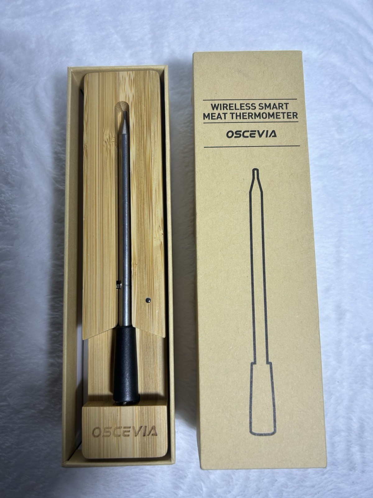 Oscevia Wireless Meat Thermometer Bluetooth BBQ Thermometer with APP Control