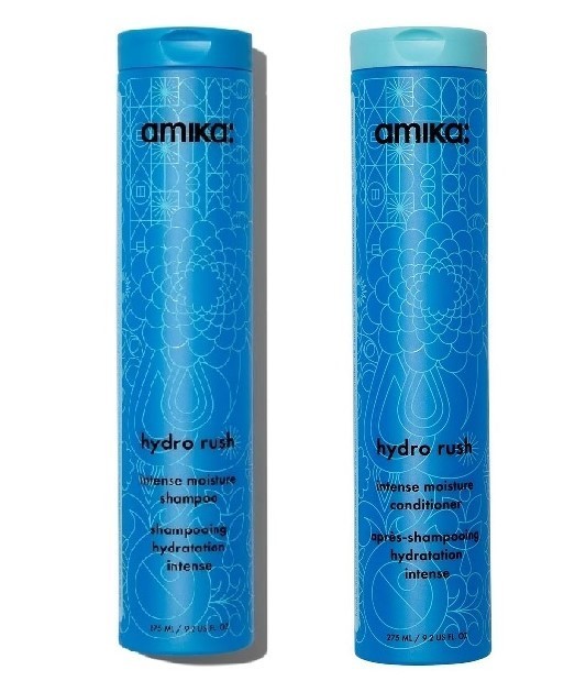 Amika Hydro Rush Intense Moisture Shampoo & Conditioner + Mask Trio Set