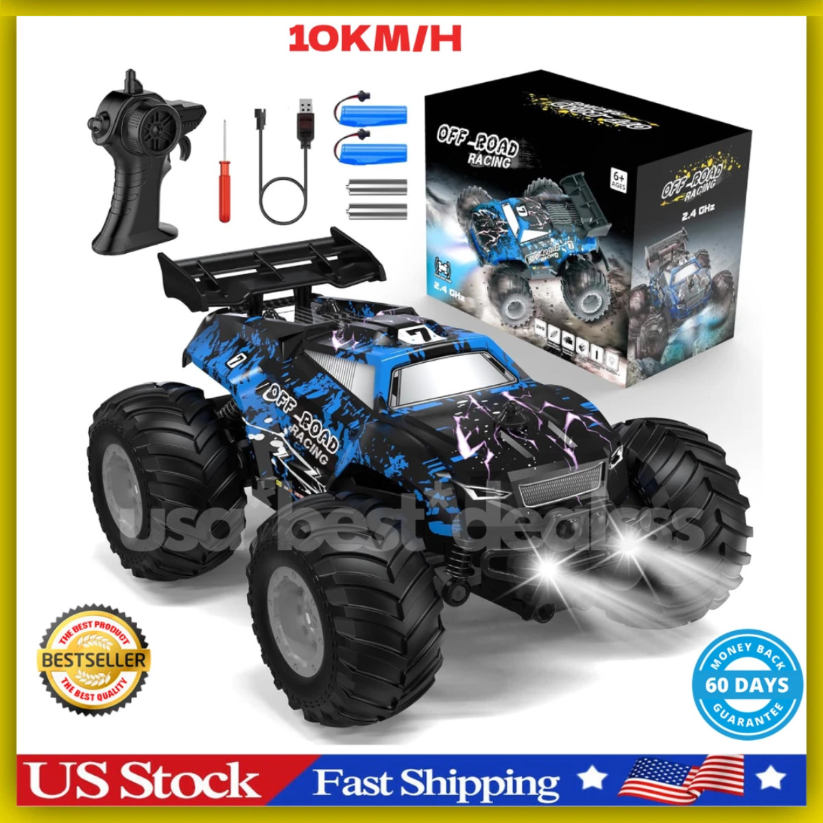 1/18 Brushless RC Cars for Adults Fast 50+ Mph, RC Trucks 4X4 Offroad Waterproof