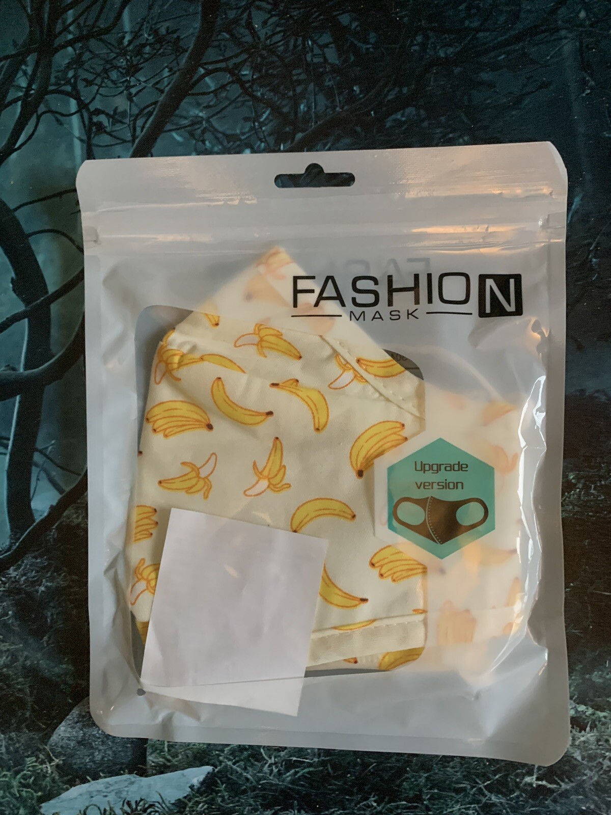 Adjustable/washable Facemask! Banana Ed. Reusable!