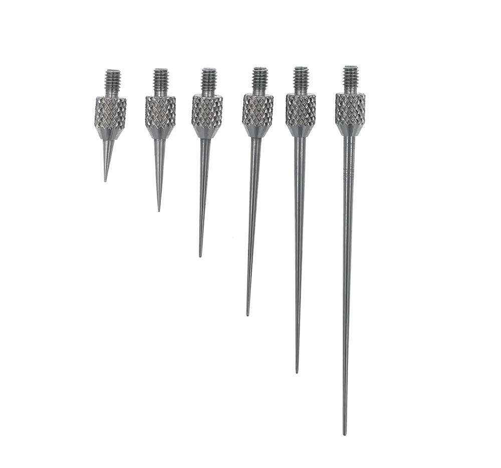Needle Point Contact Points R0.25 for Dial Indicators, Depth Gauge, 4-48 Thread