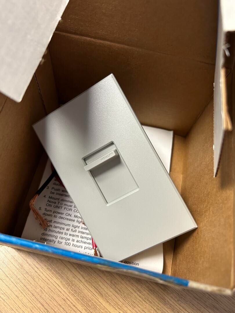 Lutron Nova T Dimming Control Switch NTHF-40-277-GR Gray