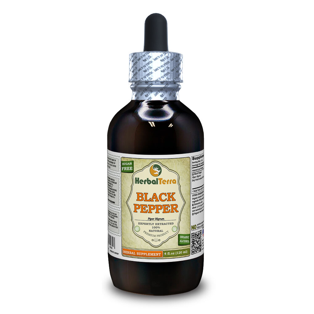 Black Pepper (Piper Nigrum) Tincture, Dried Fruit Liquid Extract