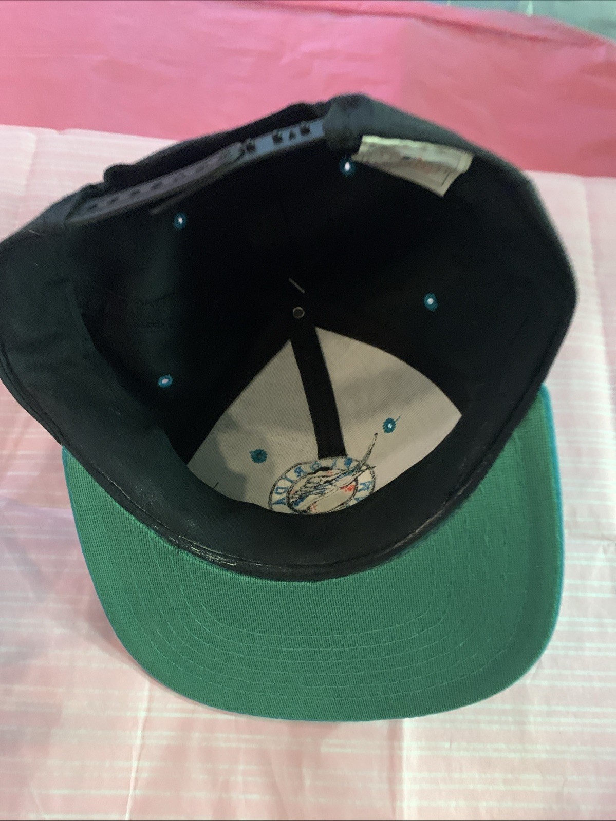 Florida Marlins Adjustable Snapback Black - Teal - New & 1997 Marlins Baseball