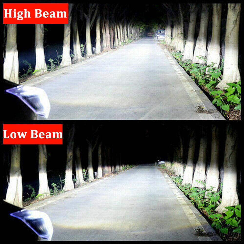 2x 9007/HB5 LED Headlight Bulbs Kit 6500K White High Low Beam Light Super Bright