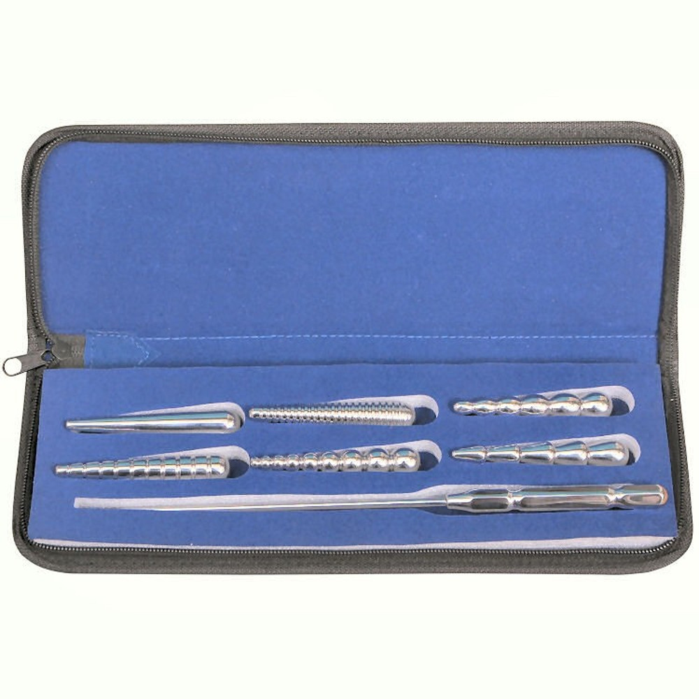 Tools Of The Trade Urethral Dilator Set, 7pc Stainless Steel Urethral Sounds Kit