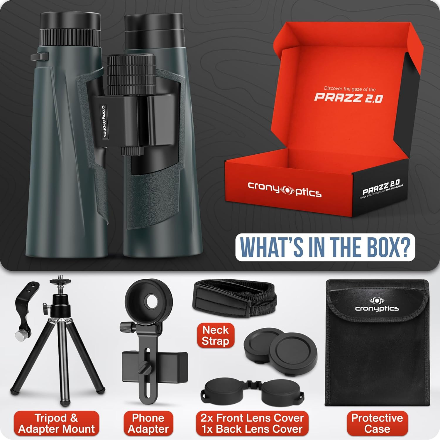 Binoculars for Bird Watching - High Powered Binocular for Adults - Birding Binoc