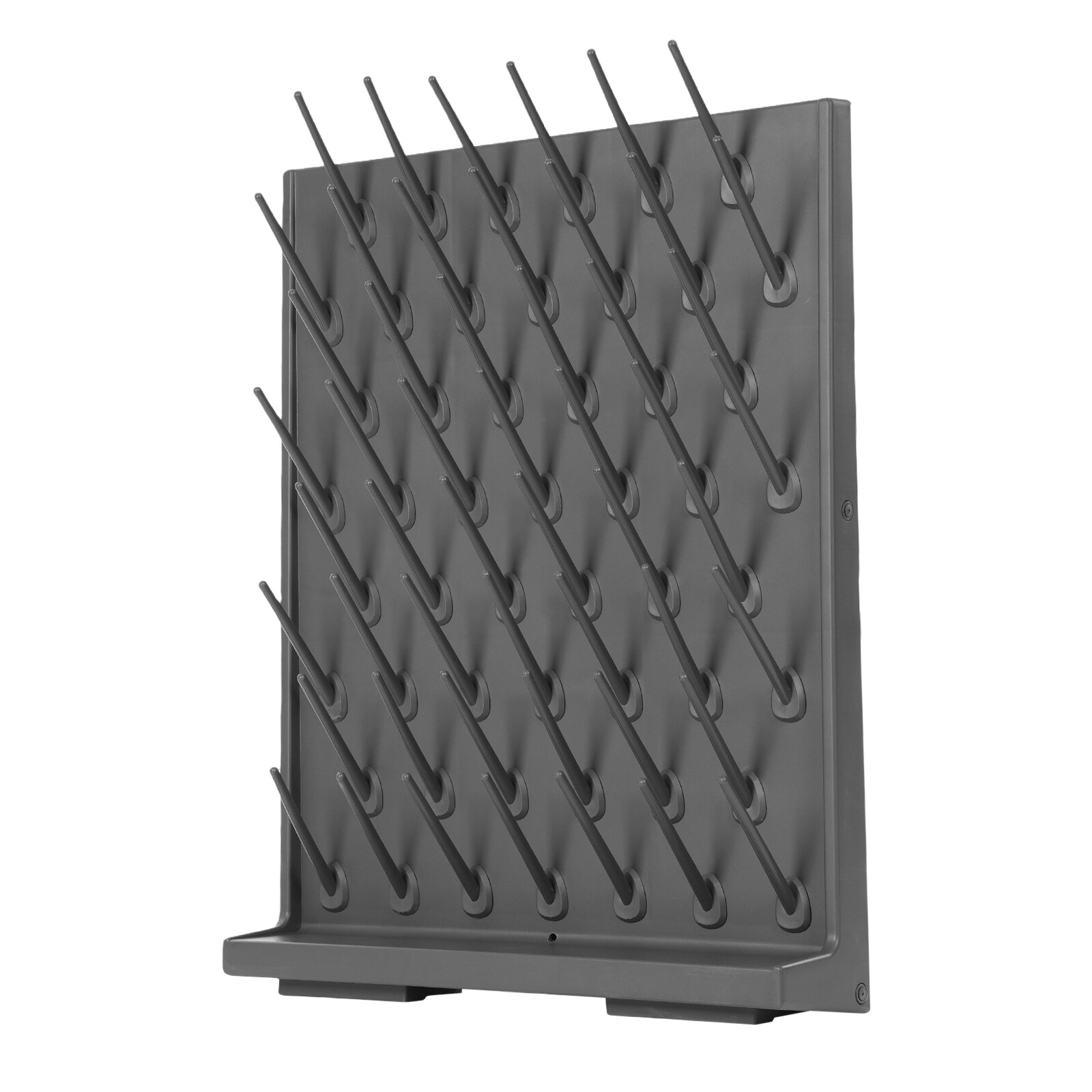 Grey Lab Removable Glassware Drying Rack Bottle Drying Rack PP Draining Rack