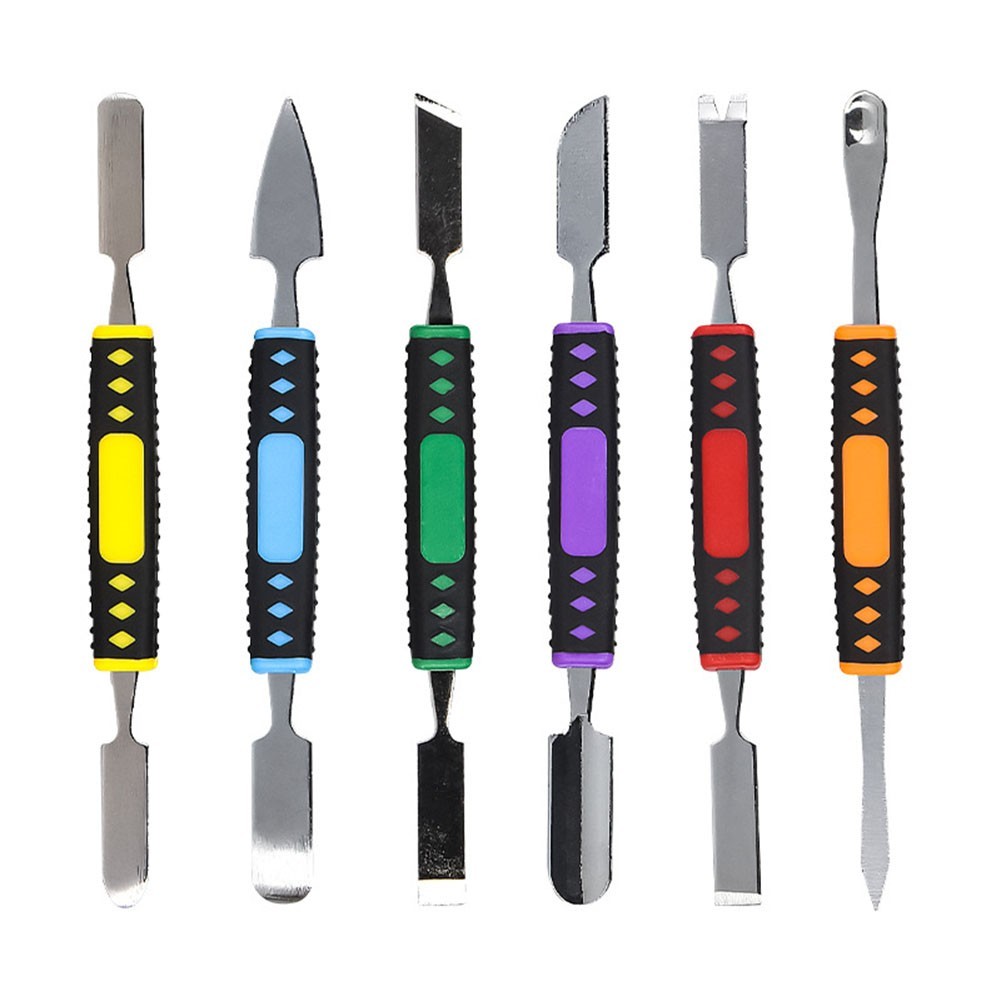 6pcs Phone Watch Battery Opener Metal Crowbar Set Pry Remover Repair Hand Tool