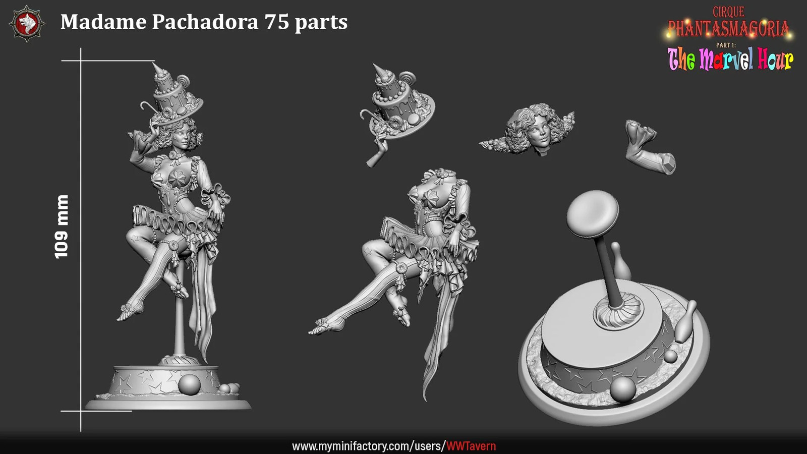 Madame Pachadora - Resin Tabletop Miniature