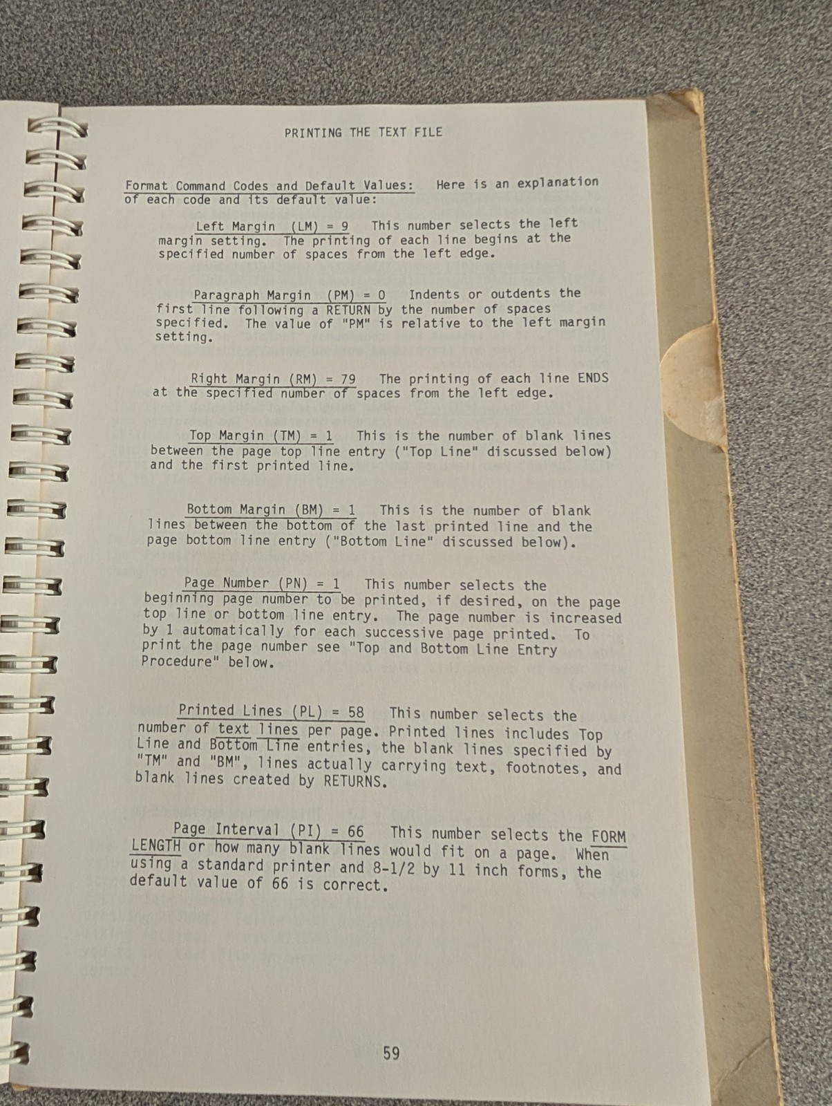 Original spiral-bound Apple Writer ][ Operating Manual (1981)