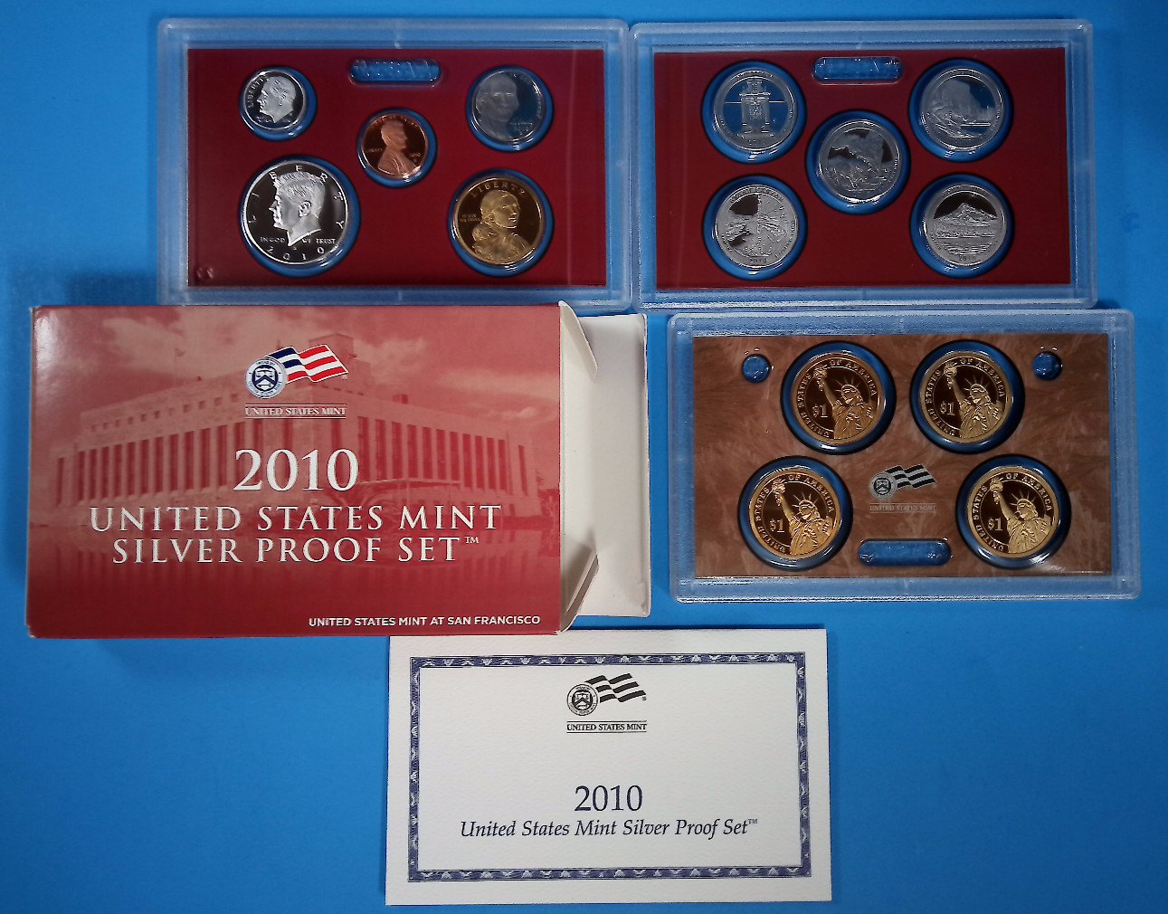 2010-S United States Mint Silver Proof Set 14-Coins OGP