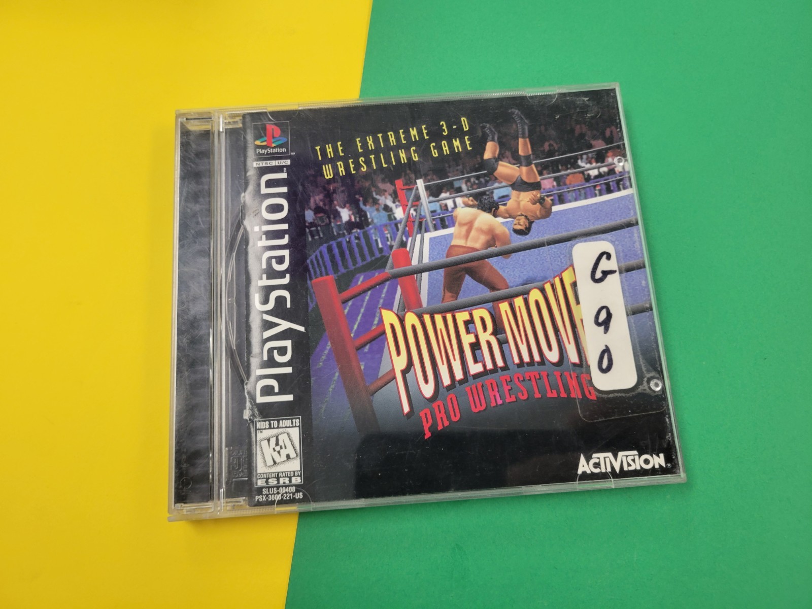 Power Move Pro Wrestling (Sony PlayStation 1, 1996) Case And Art Only