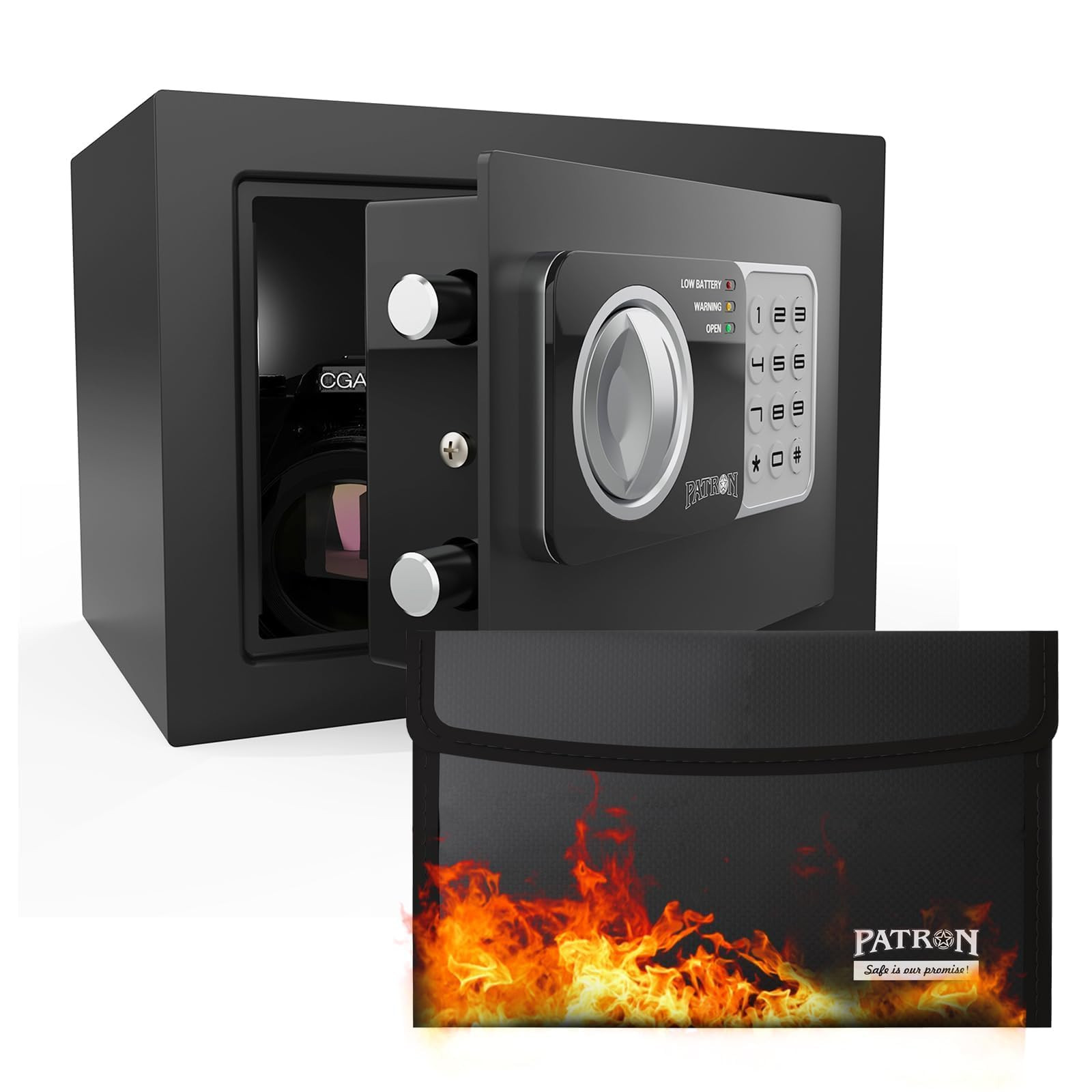 17NEF-FP Safe Box fireproof safe for home documents ，mini safe for money，coin...